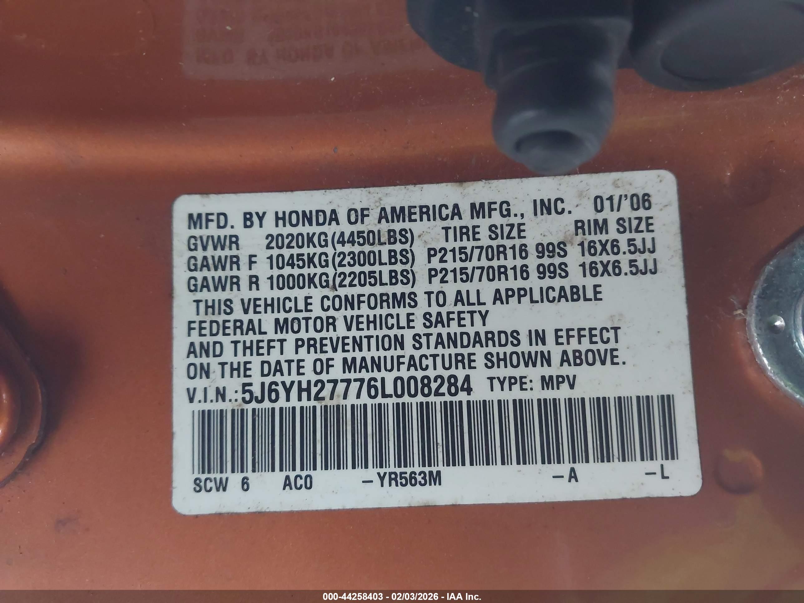 HONDA ELEMENT image 9