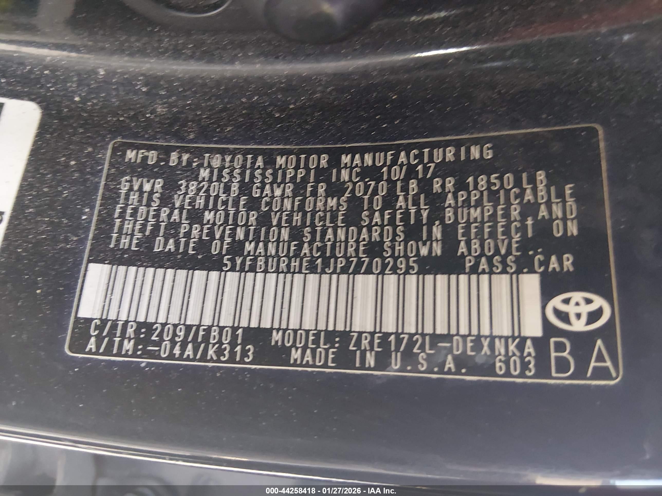 TOYOTA COROLLA image 9