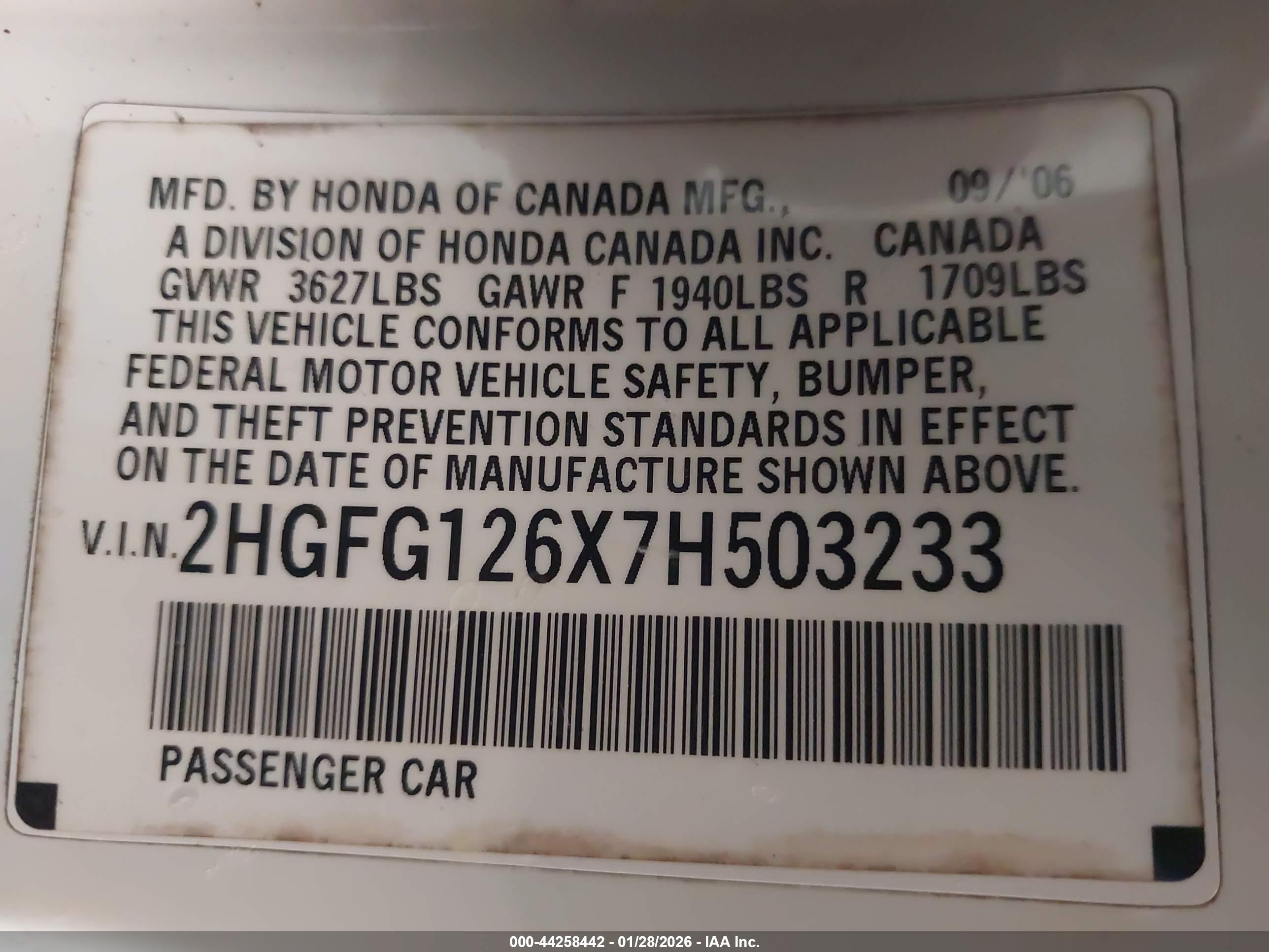 HONDA CIVIC image 9
