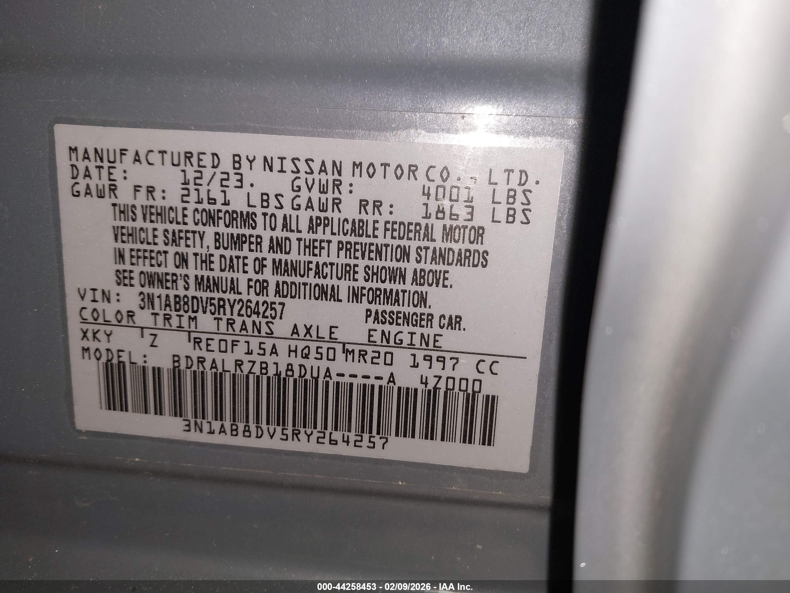 NISSAN SENTRA image 9