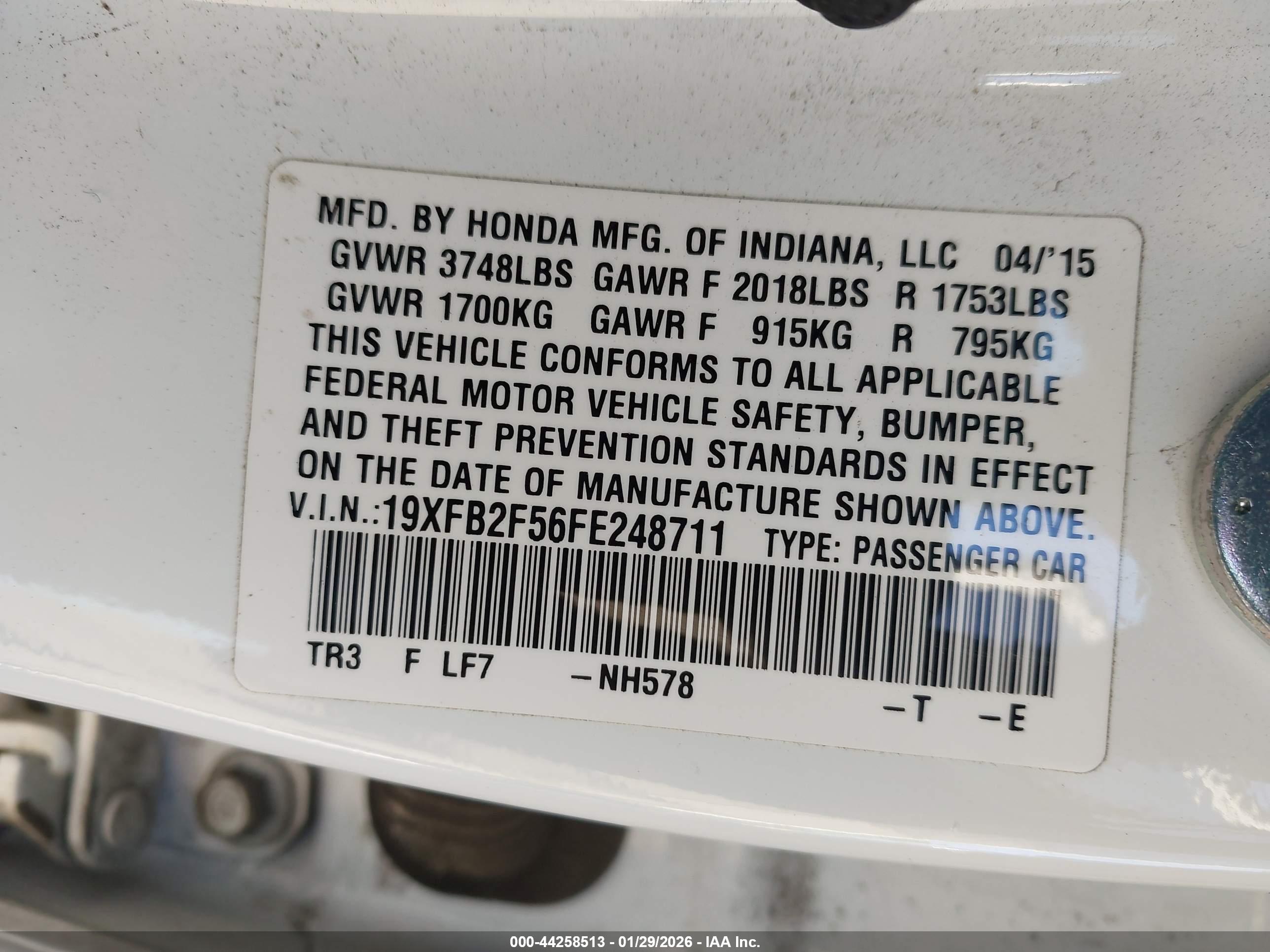 HONDA CIVIC image 9