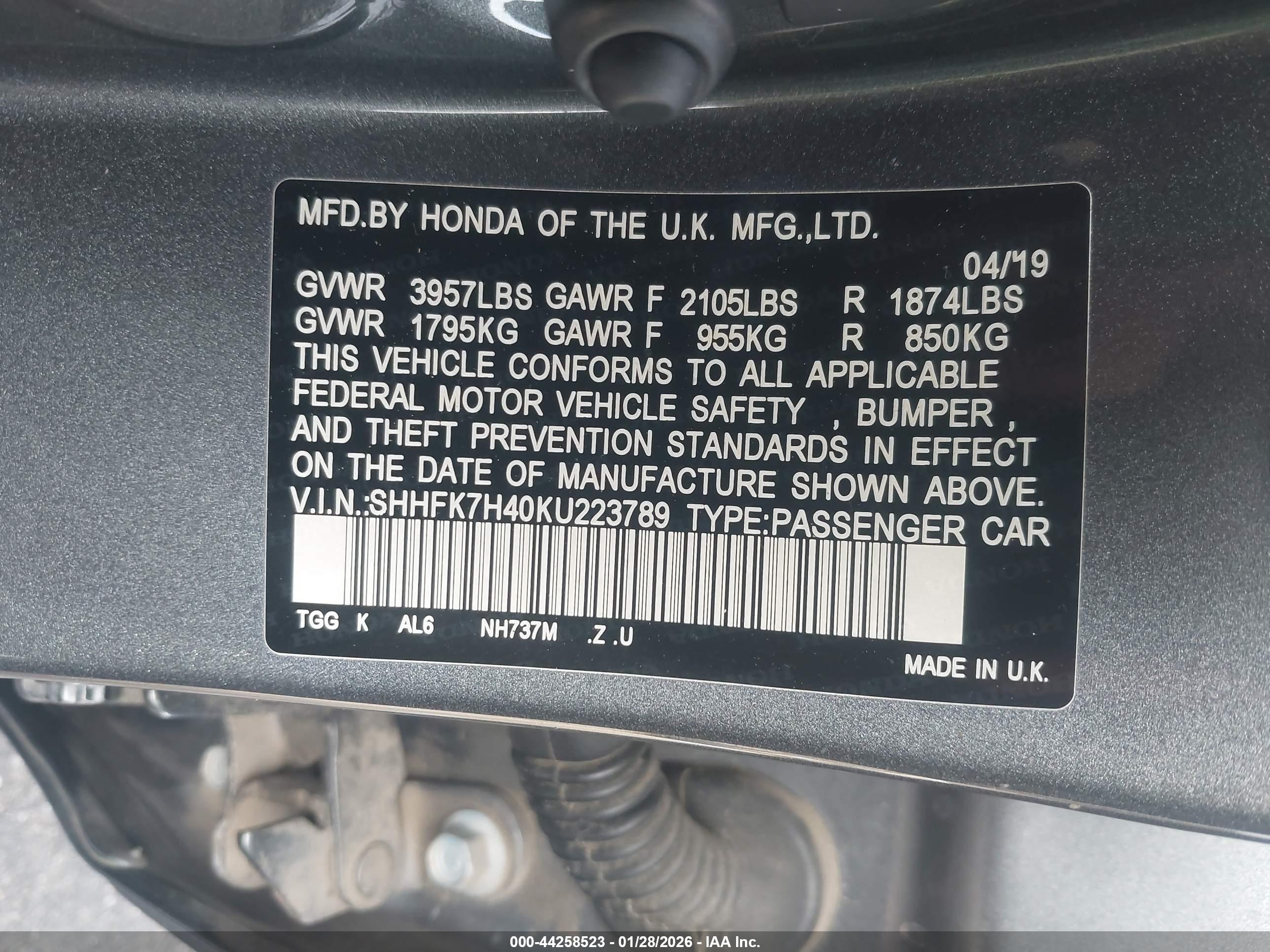HONDA CIVIC image 9