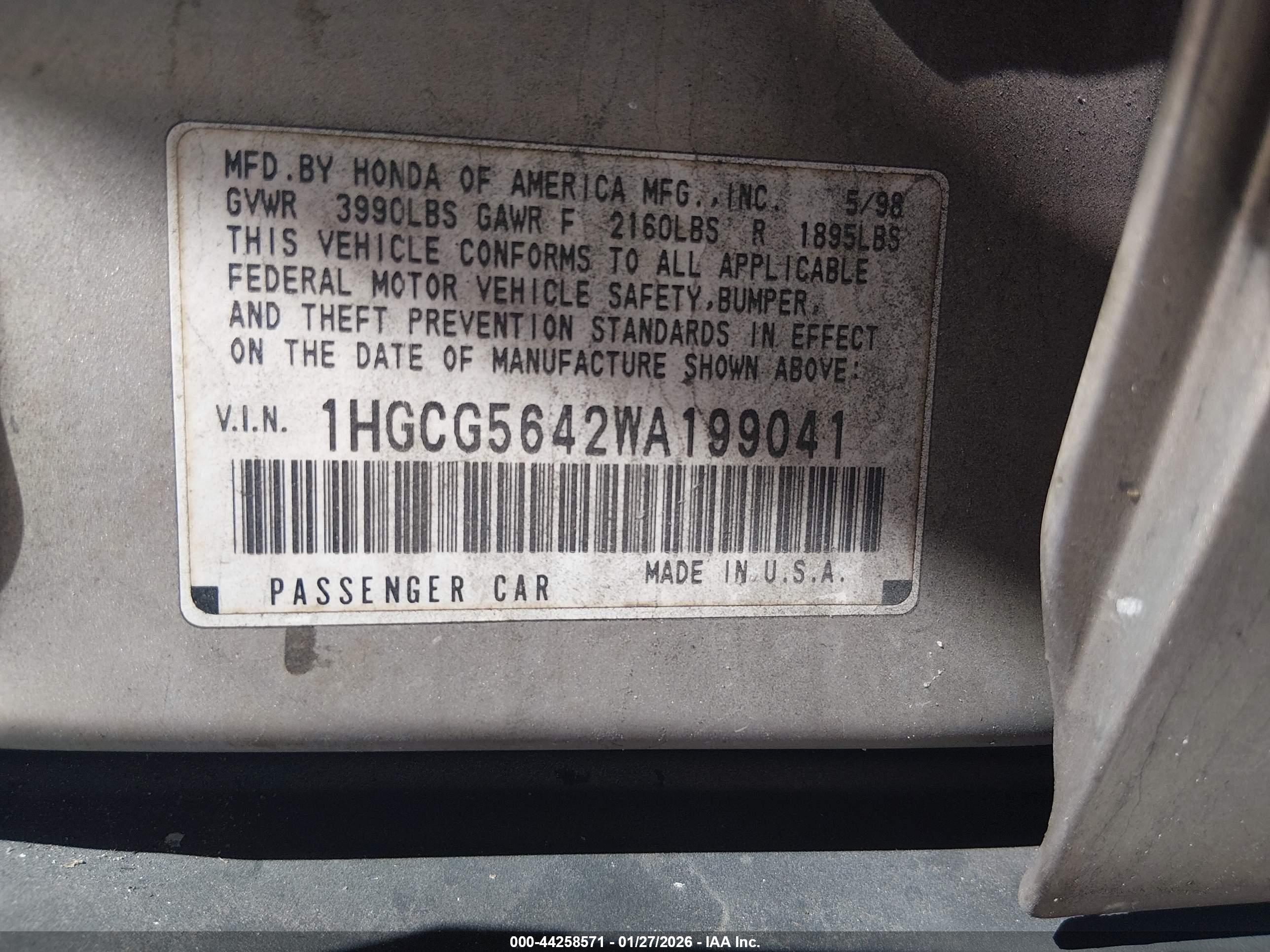 HONDA ACCORD image 9