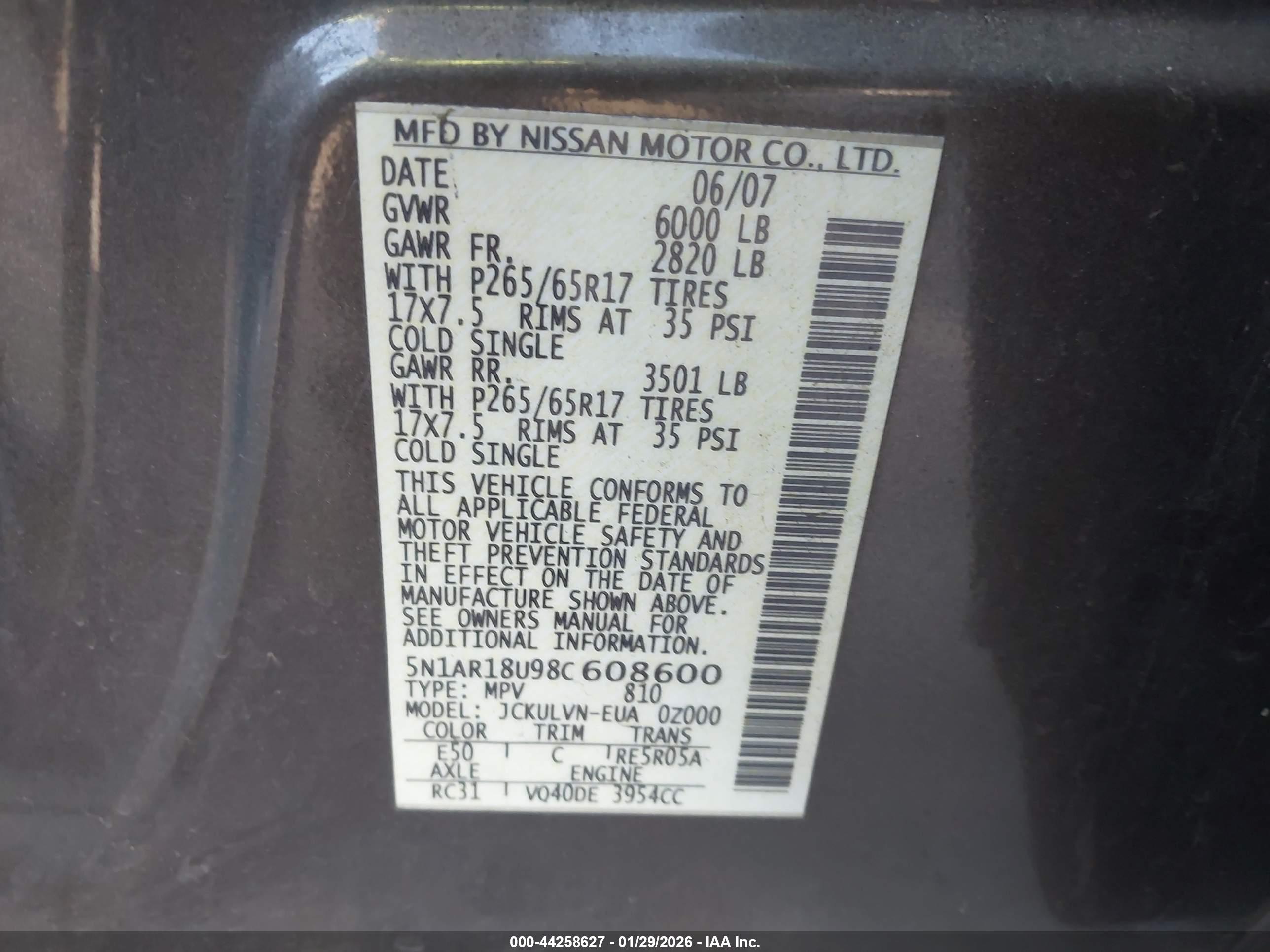NISSAN PATHFINDER image 9