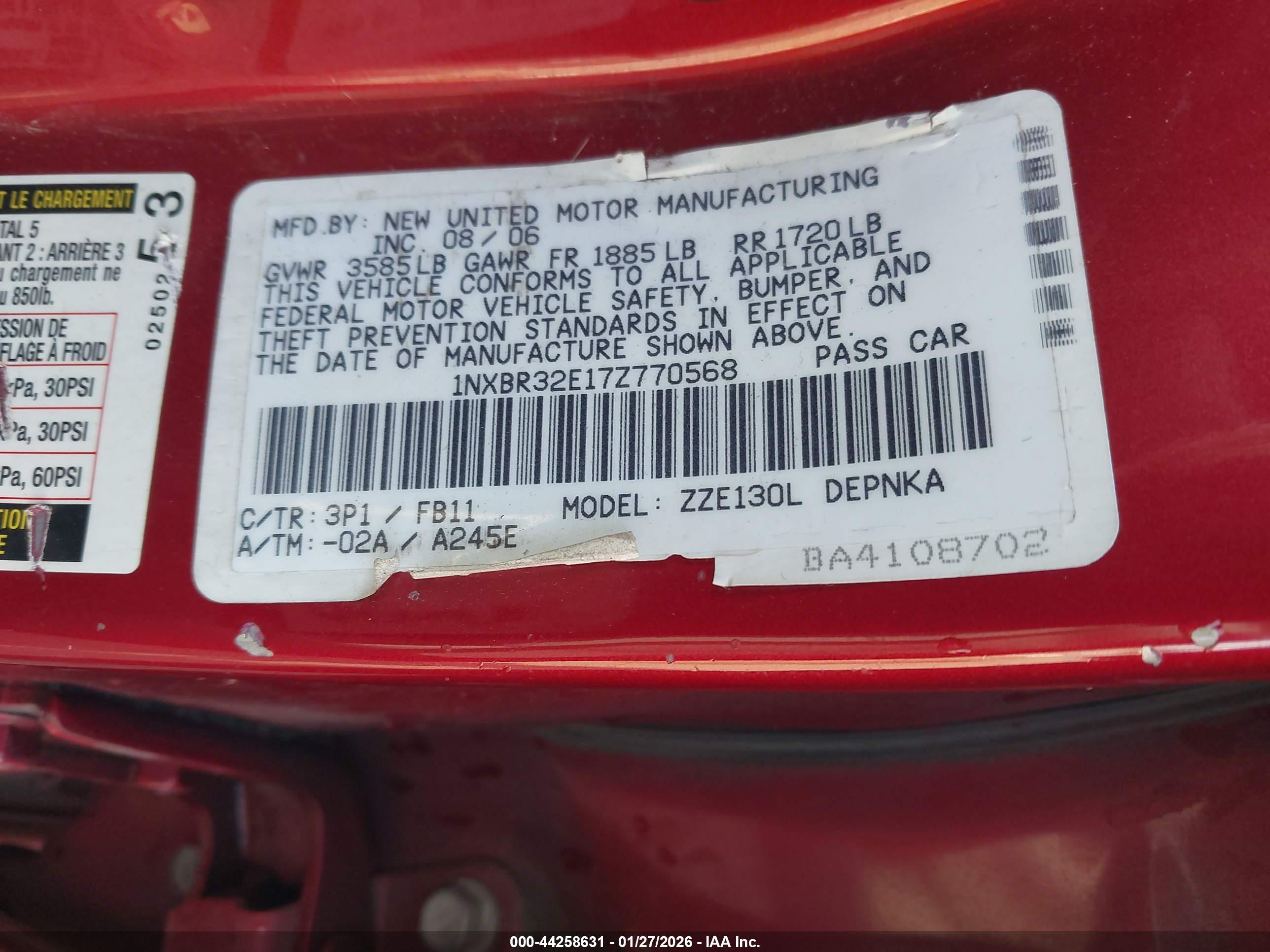TOYOTA COROLLA image 9
