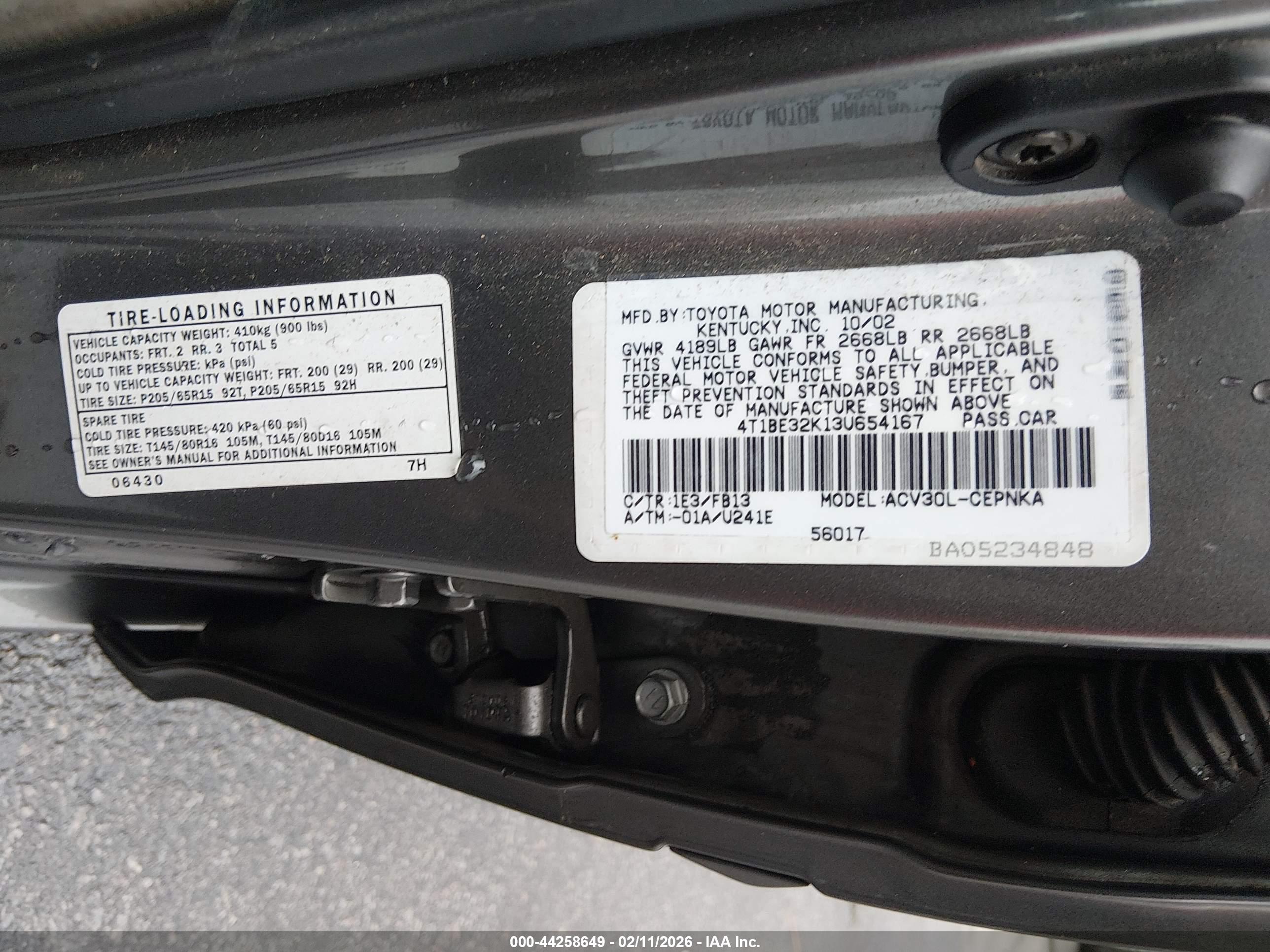TOYOTA CAMRY image 9