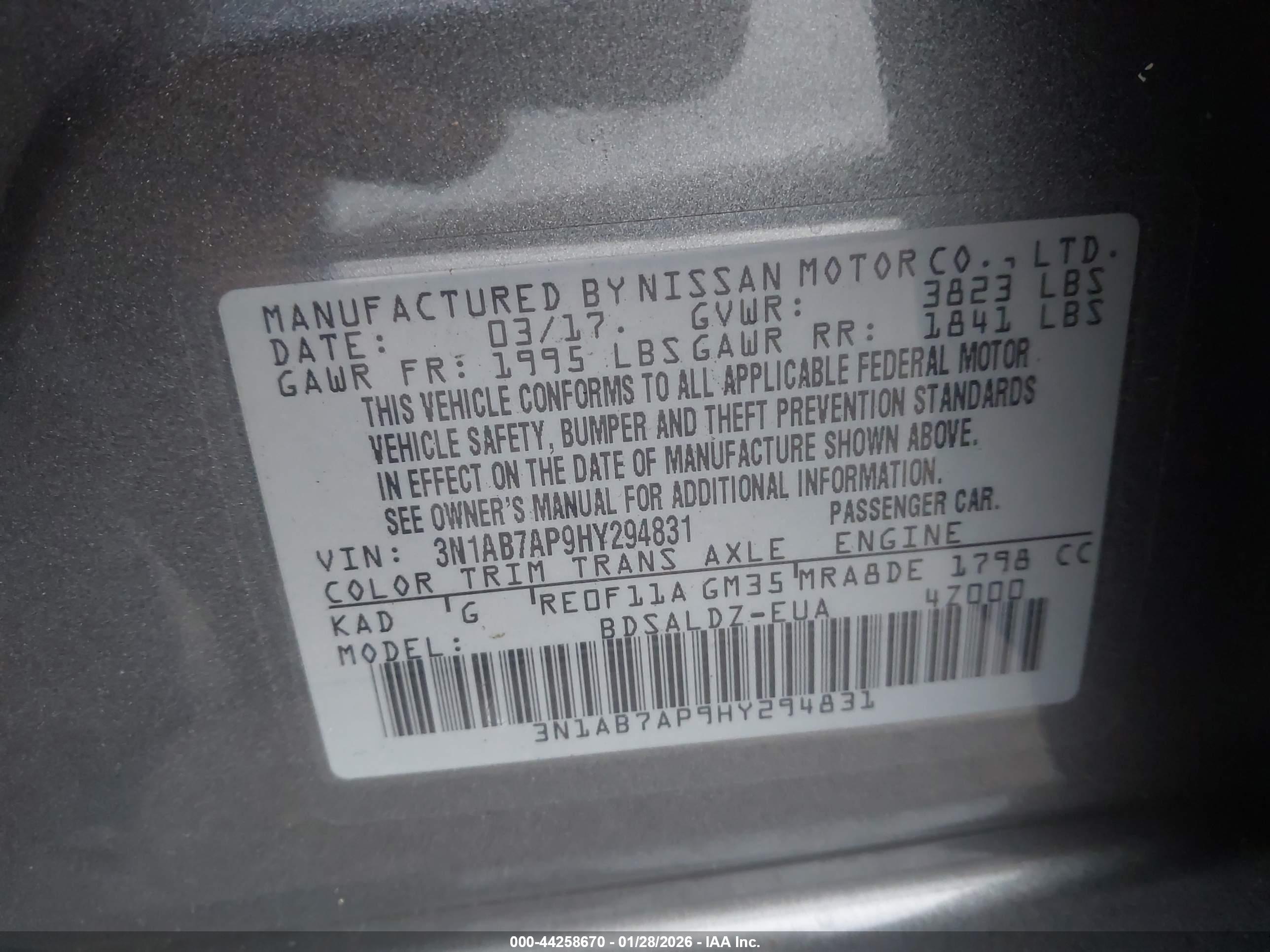 NISSAN SENTRA image 9