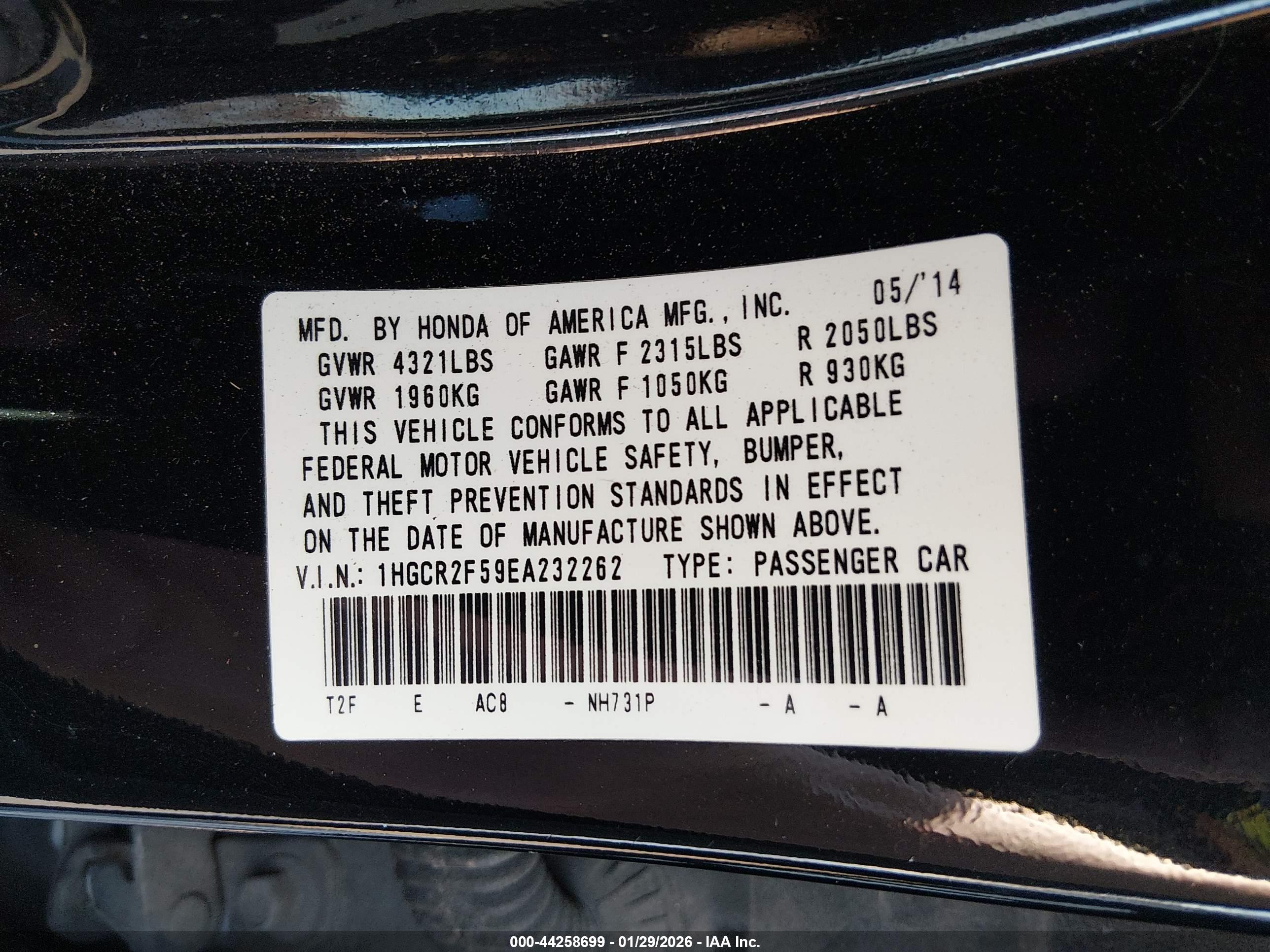 HONDA ACCORD image 9