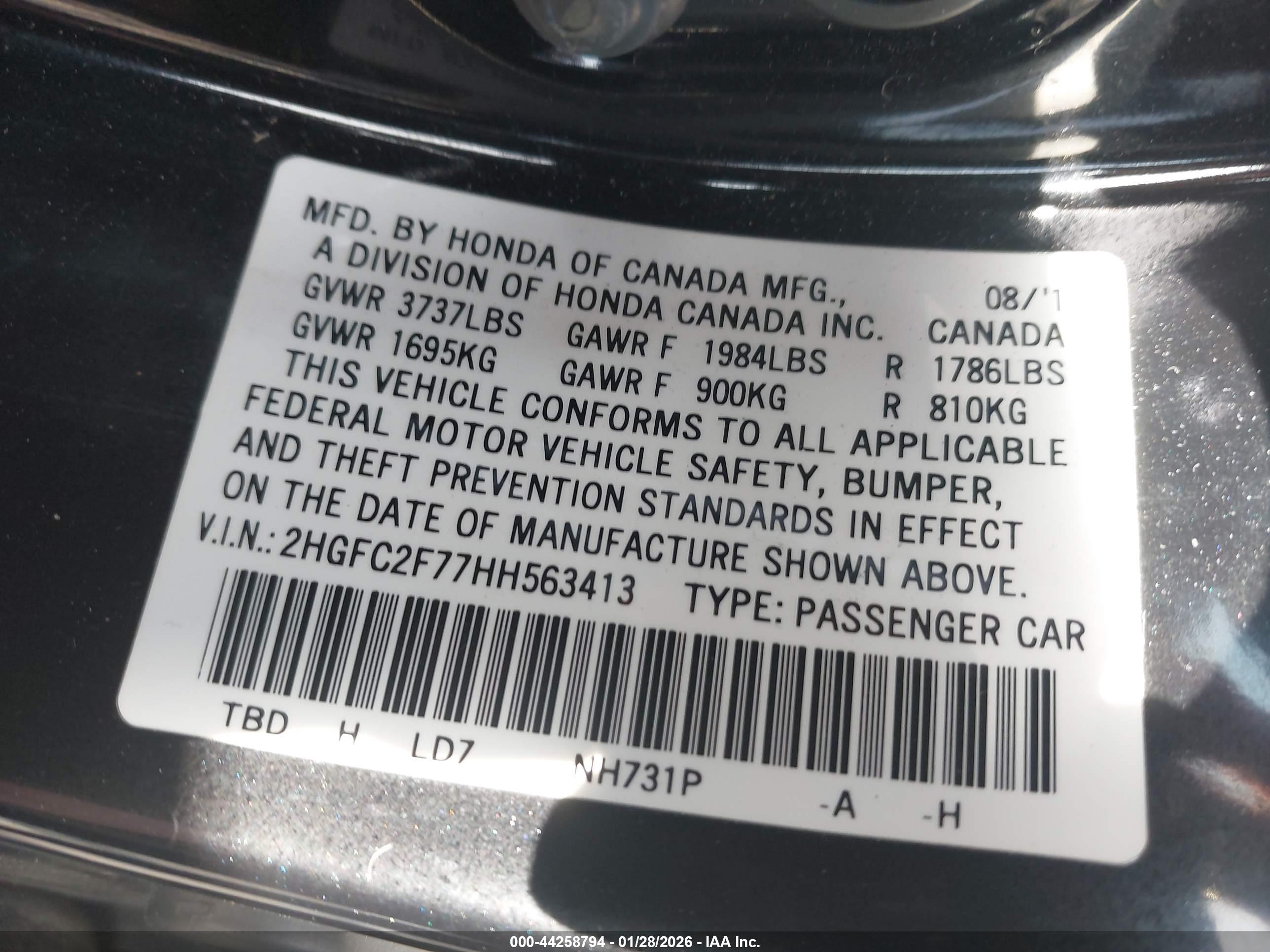 HONDA CIVIC image 9