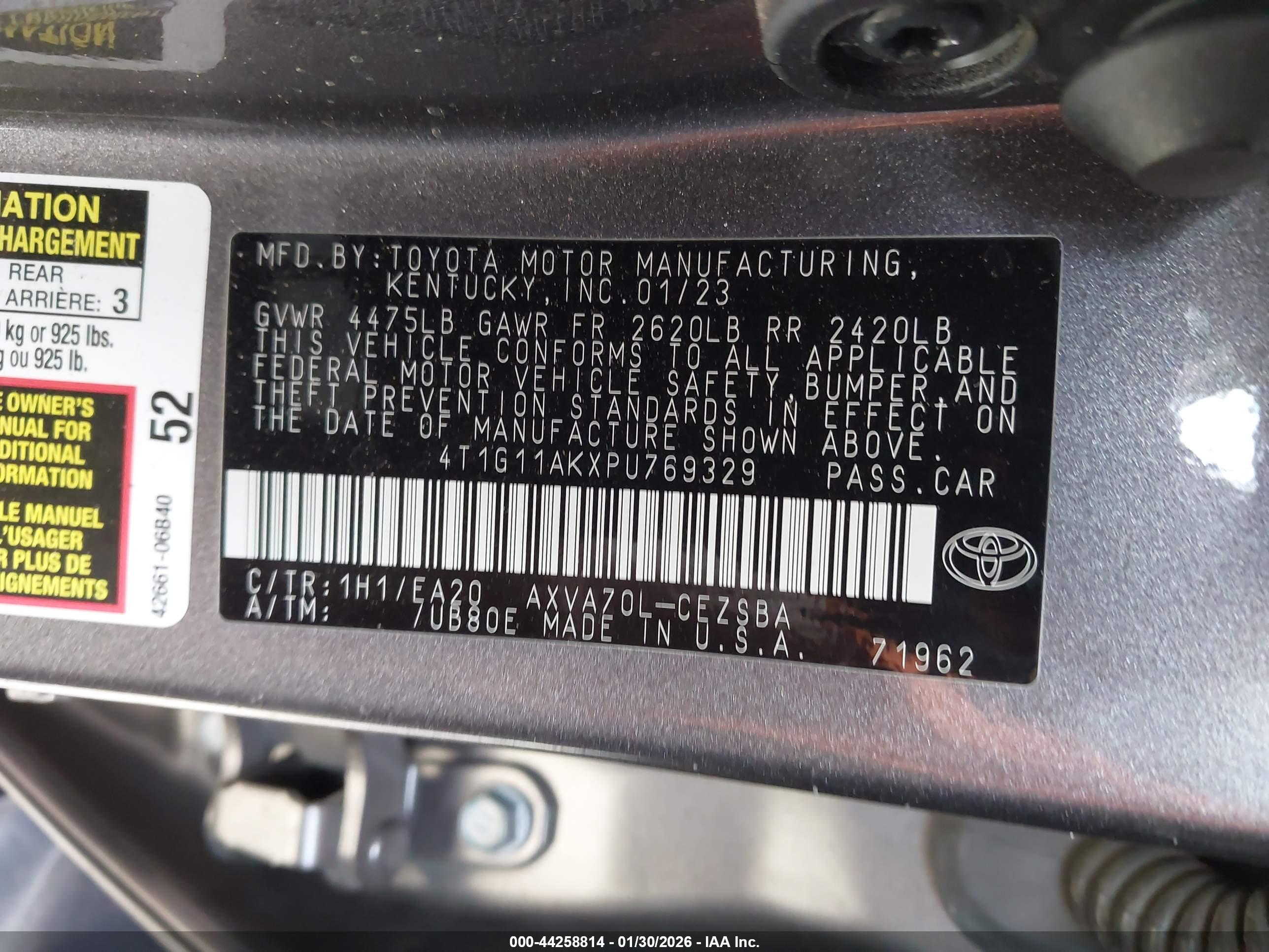 TOYOTA CAMRY image 9