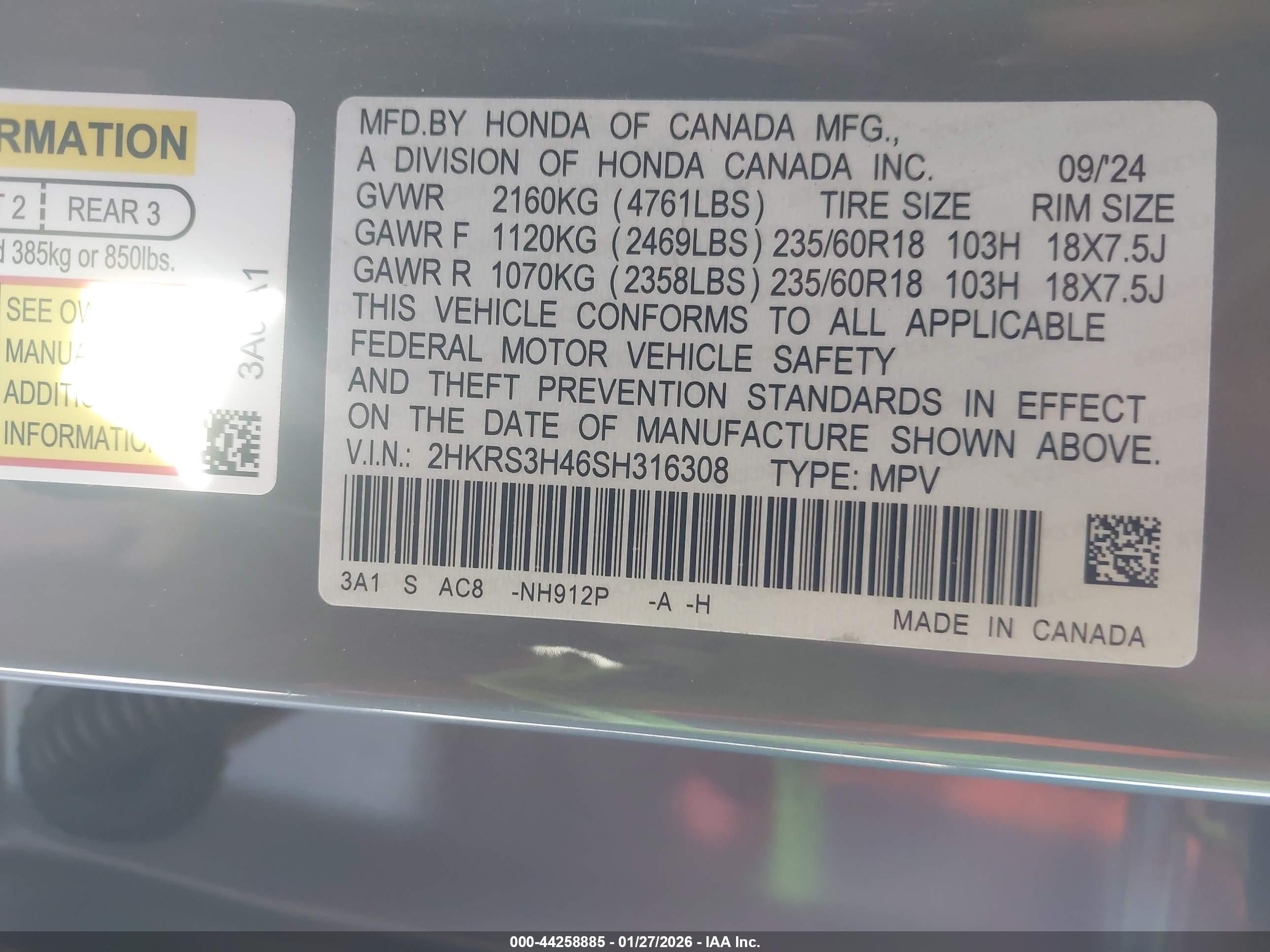 HONDA CR-V image 9