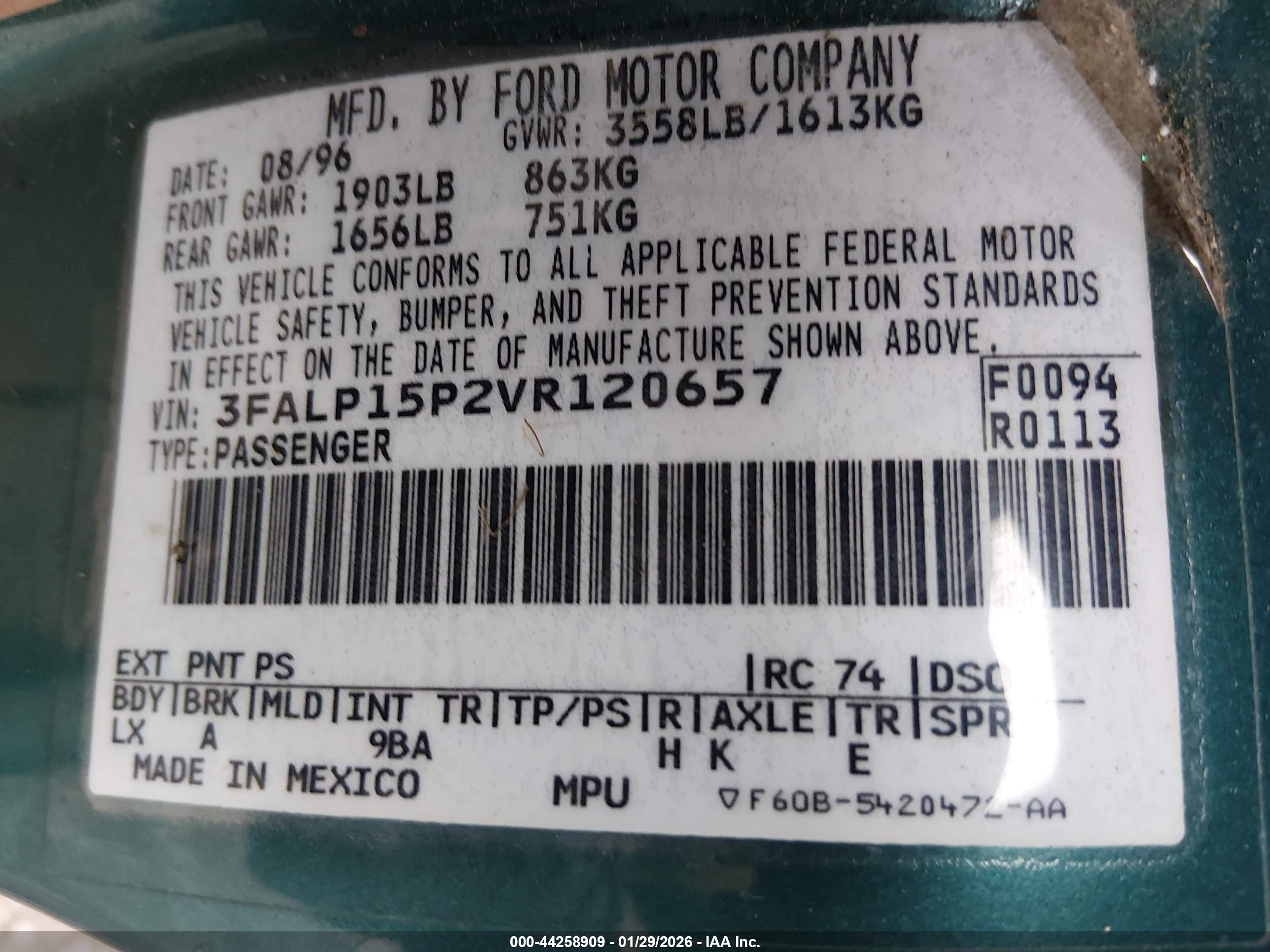 FORD ESCORT image 9