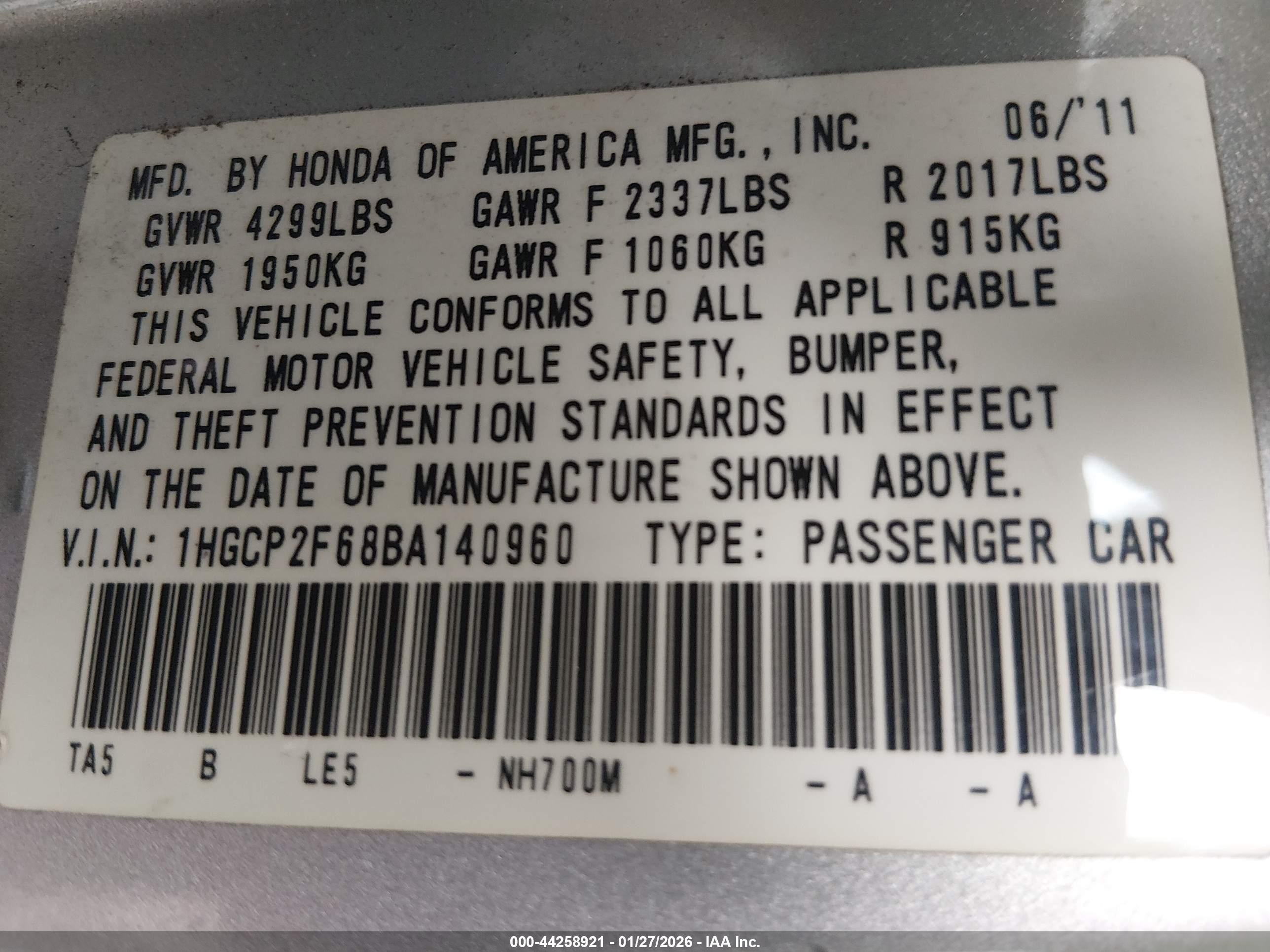 HONDA ACCORD image 9
