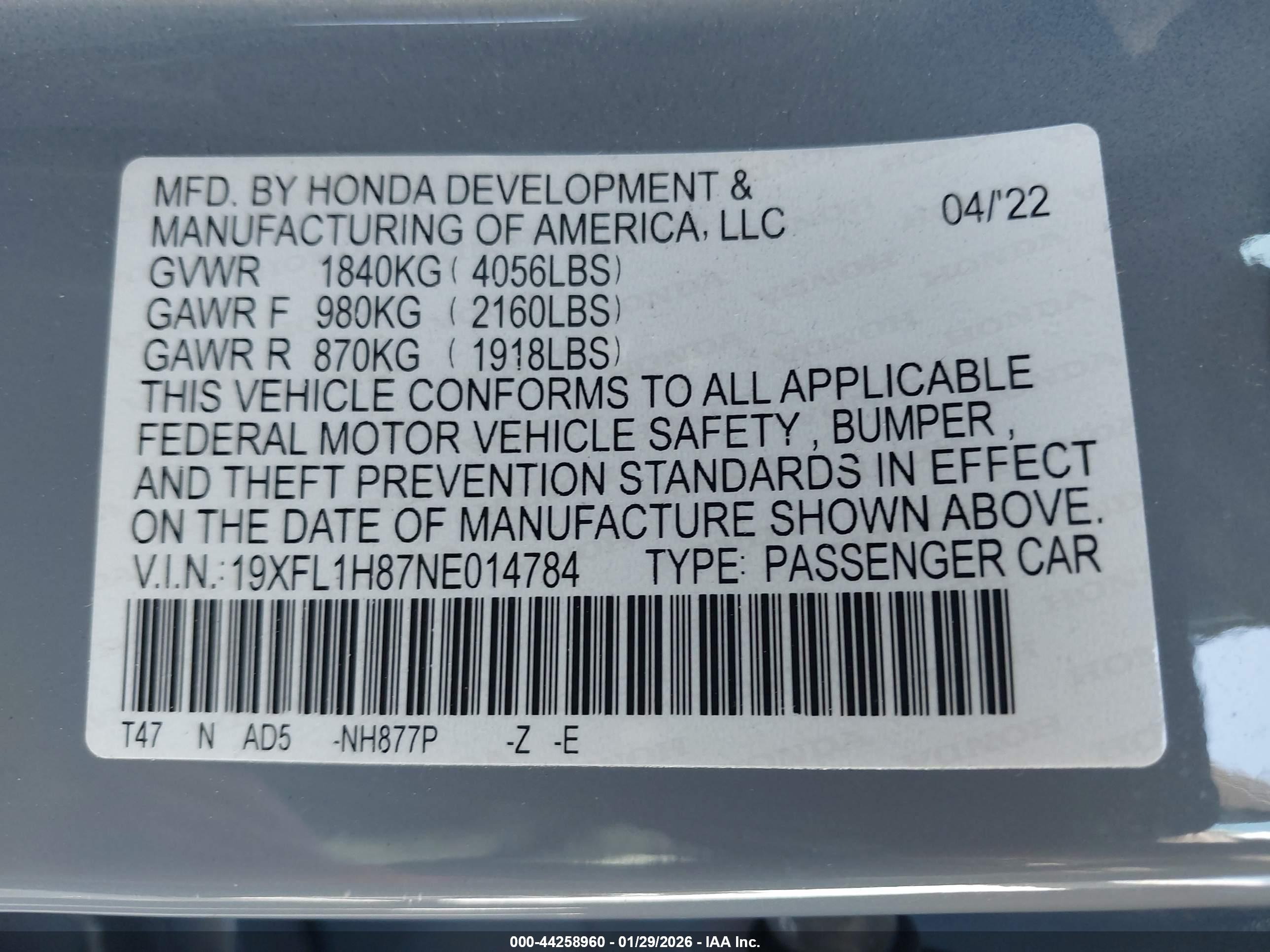 HONDA CIVIC image 9