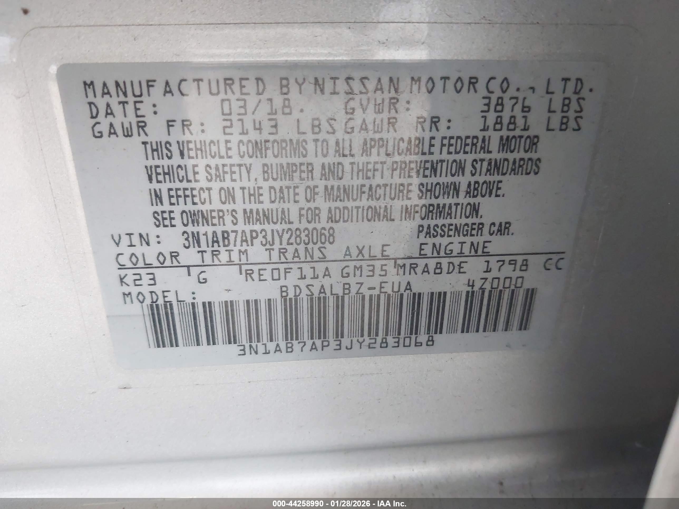 NISSAN SENTRA image 9