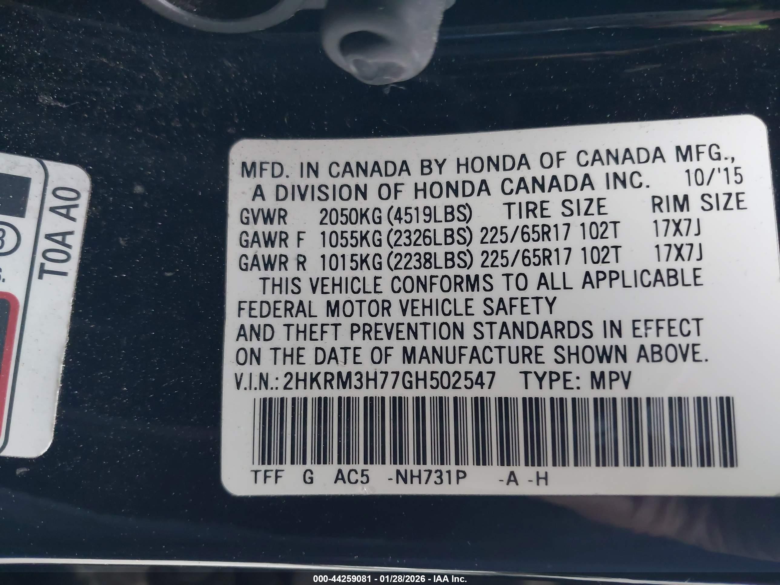 HONDA CR-V image 9