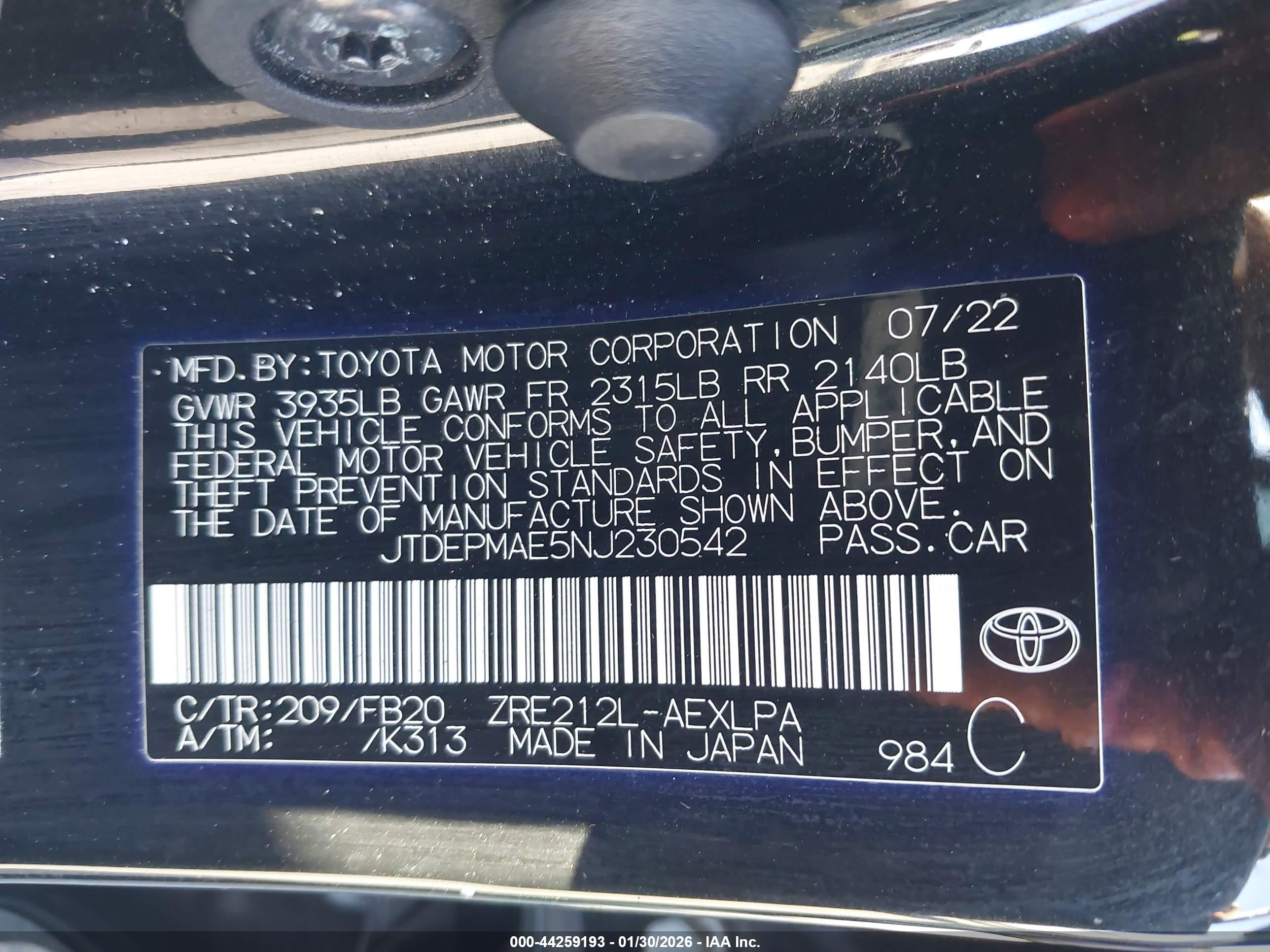 TOYOTA COROLLA image 9