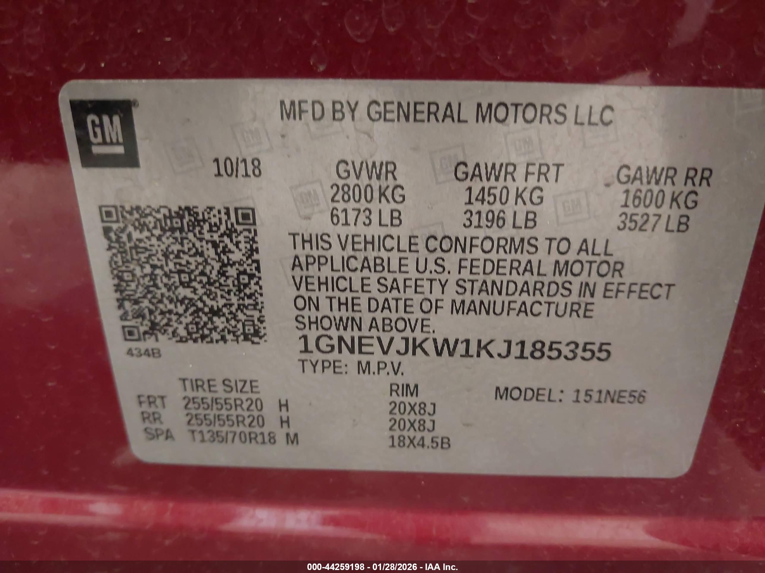 CHEVROLET TRAVERSE image 9
