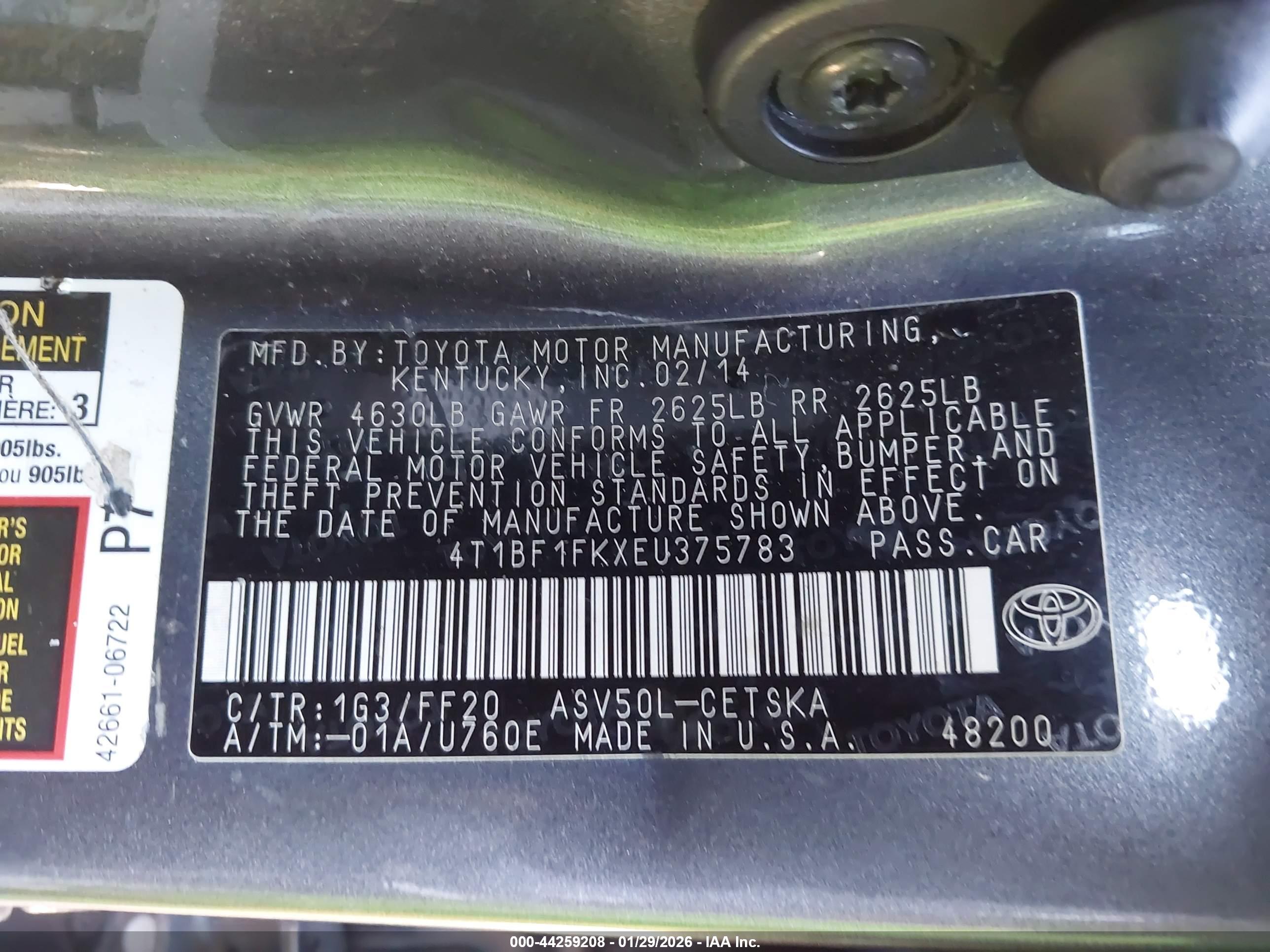 TOYOTA CAMRY image 9