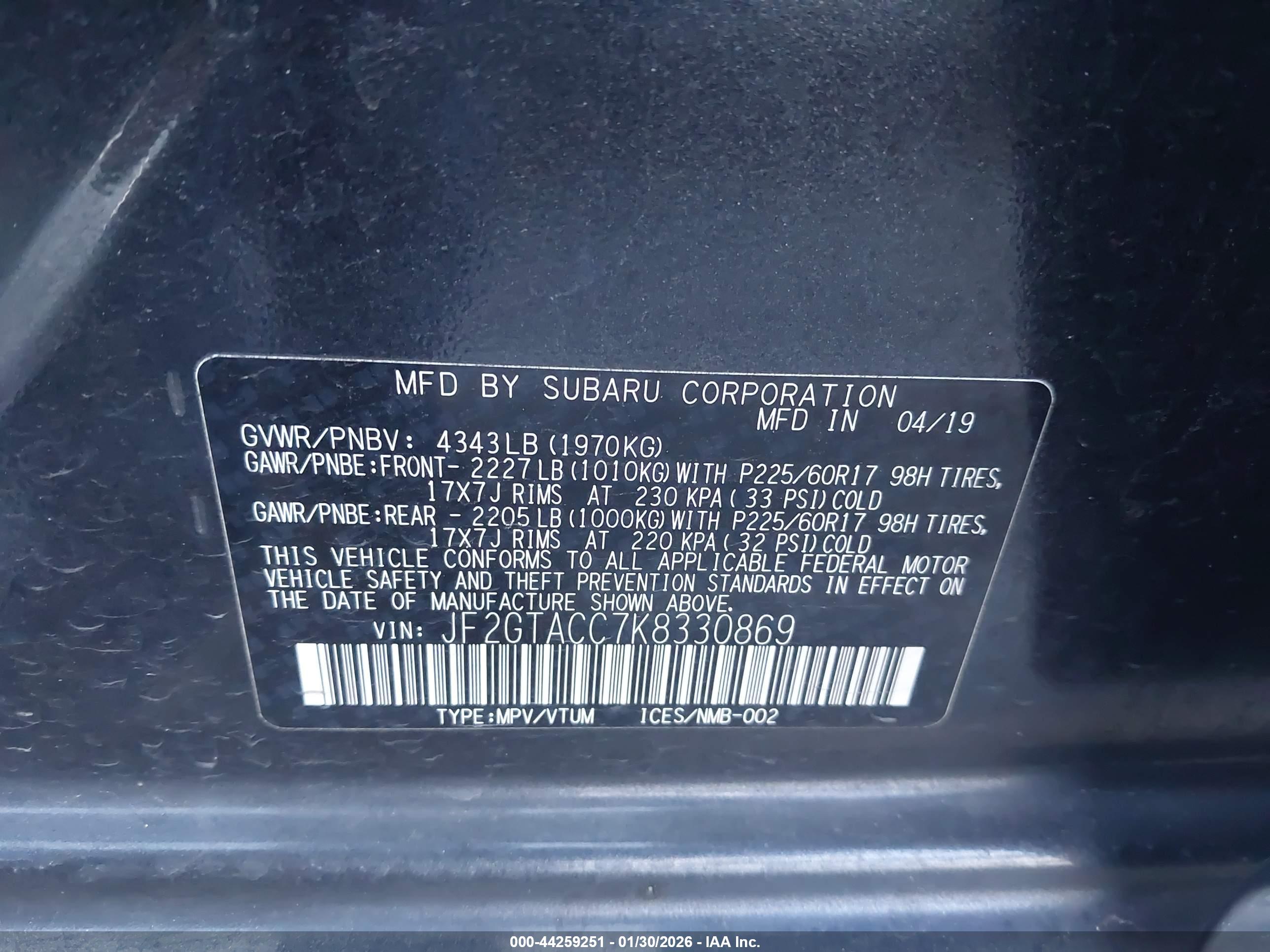 SUBARU CROSSTREK image 9
