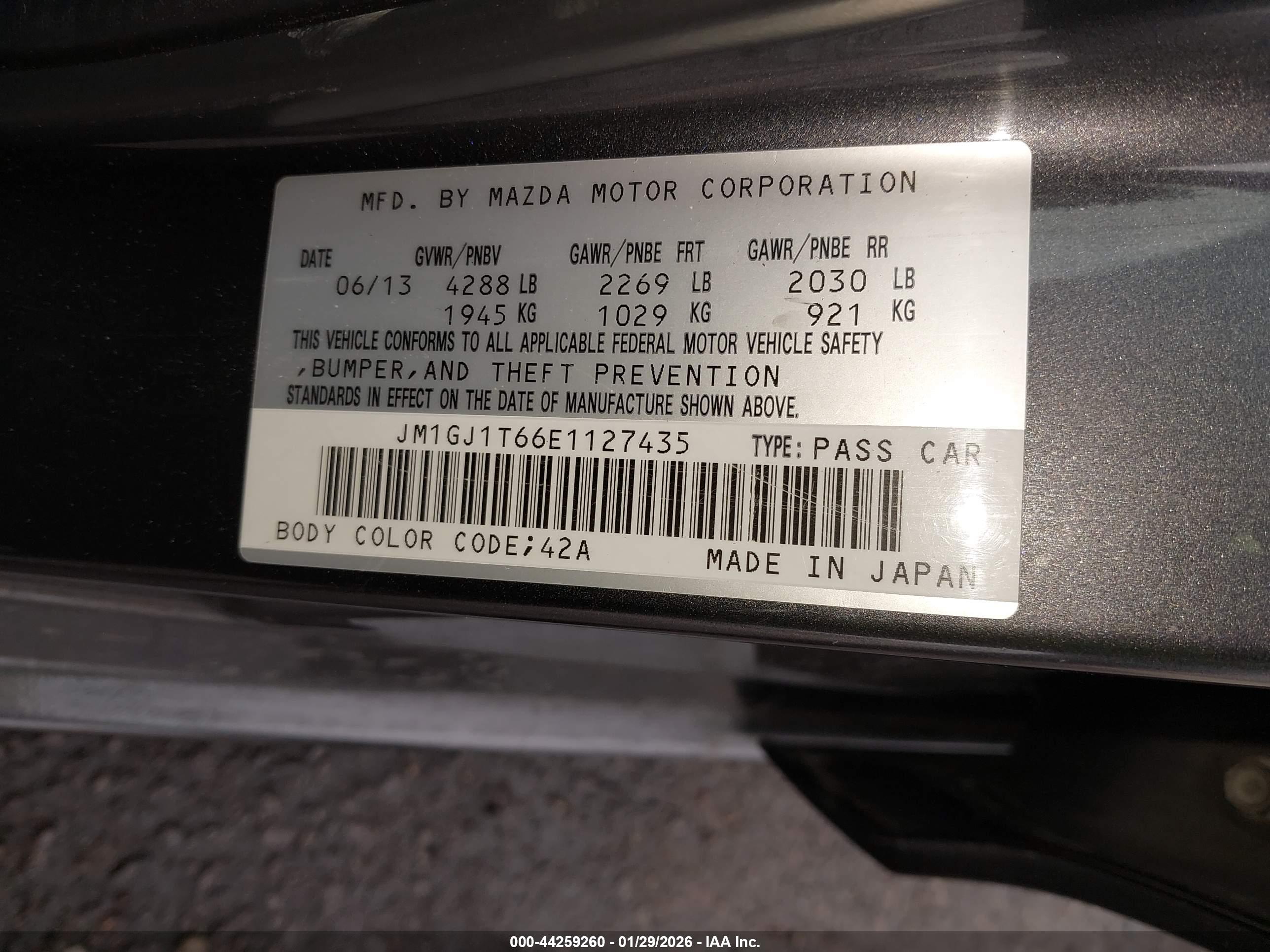 MAZDA MAZDA6 image 9