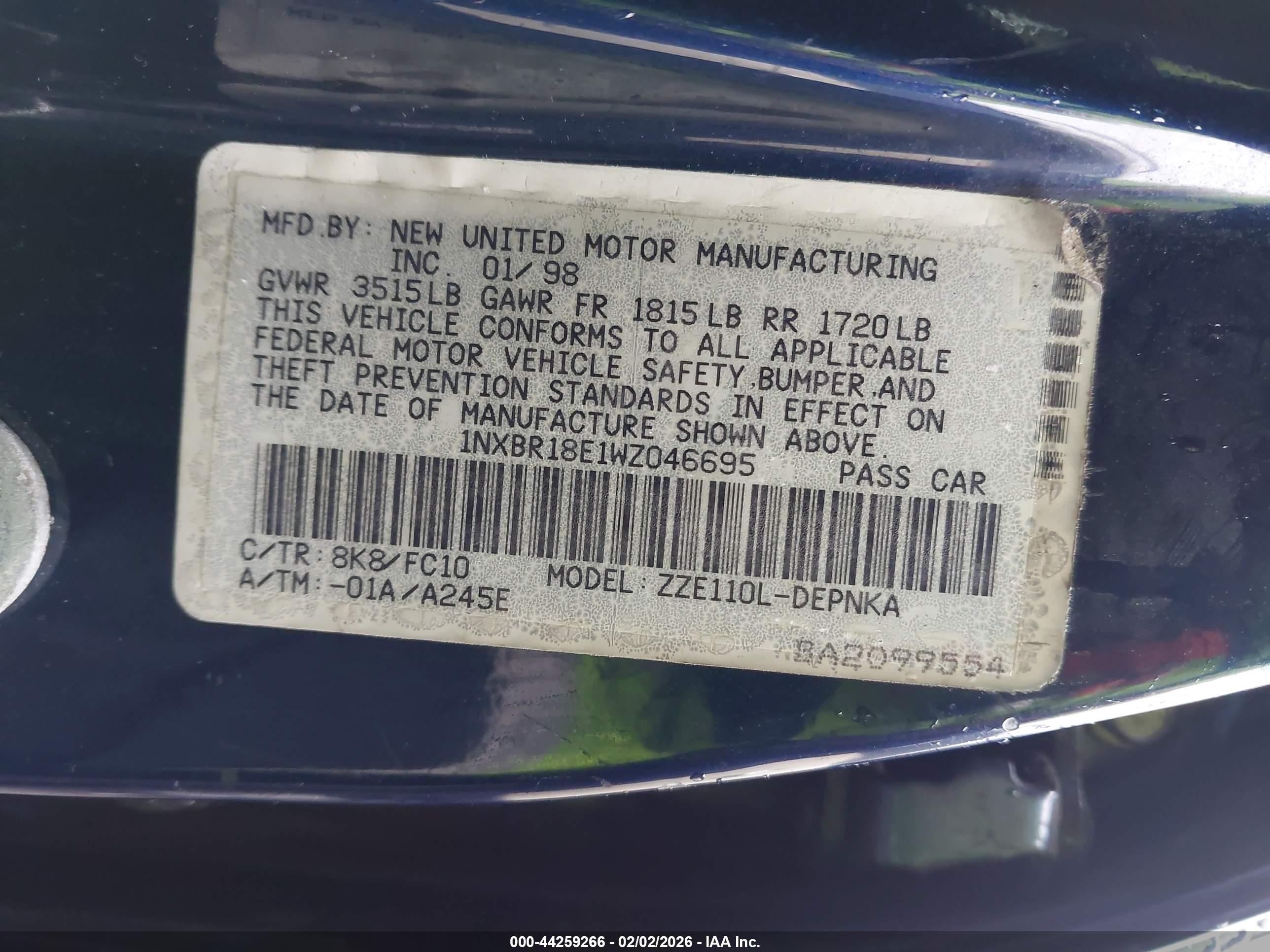 TOYOTA COROLLA image 9