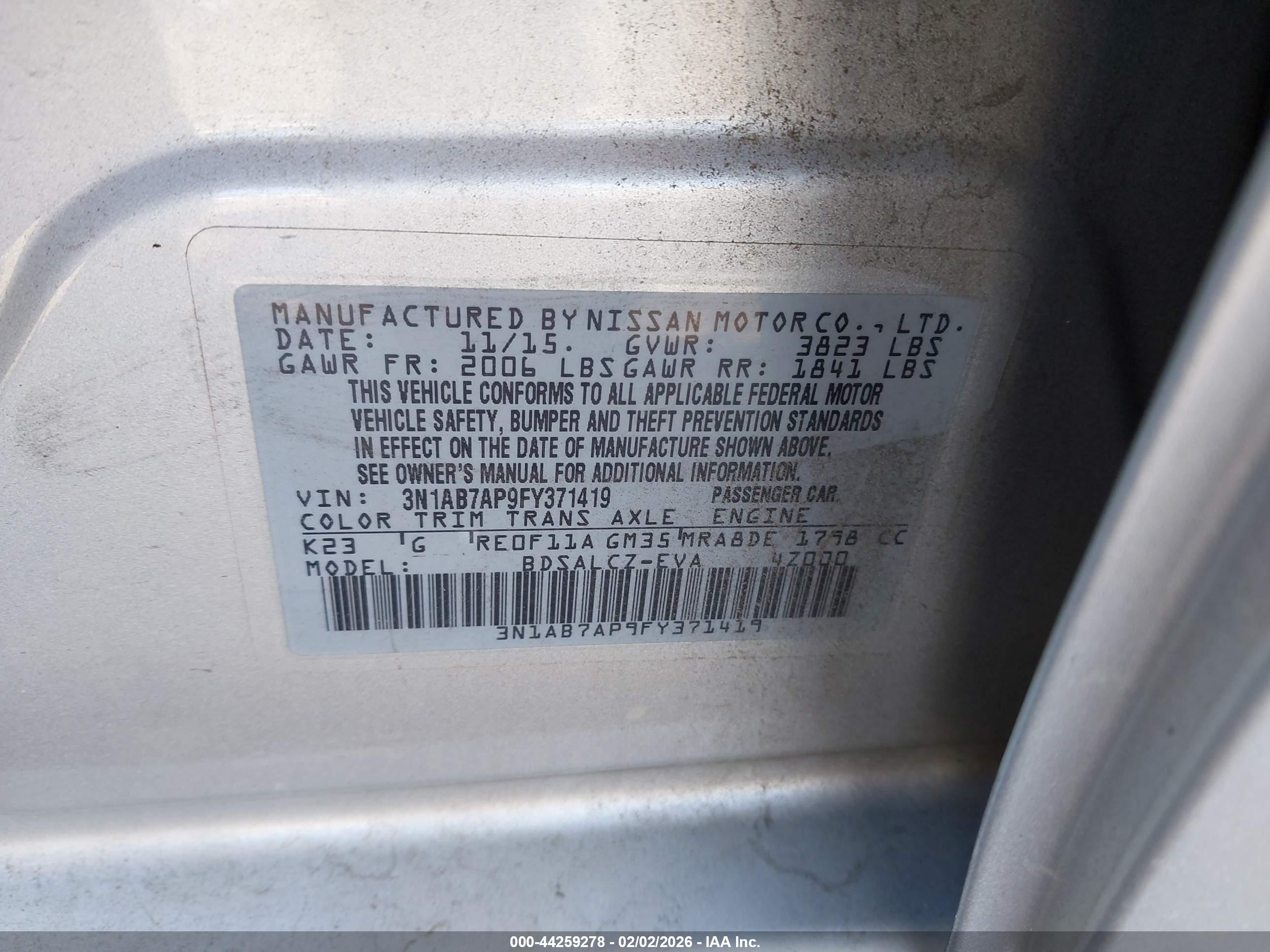 NISSAN SENTRA image 9