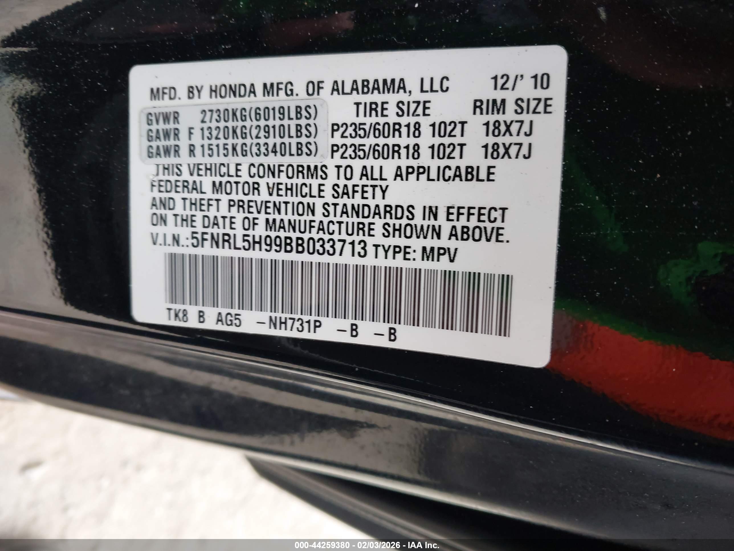 HONDA ODYSSEY image 9