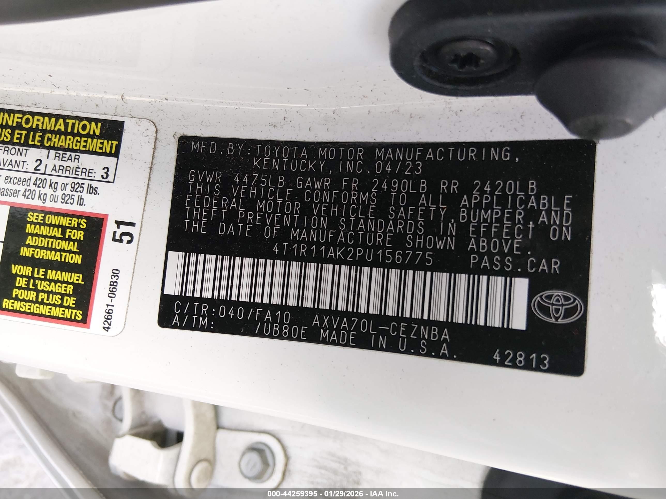 TOYOTA CAMRY image 9