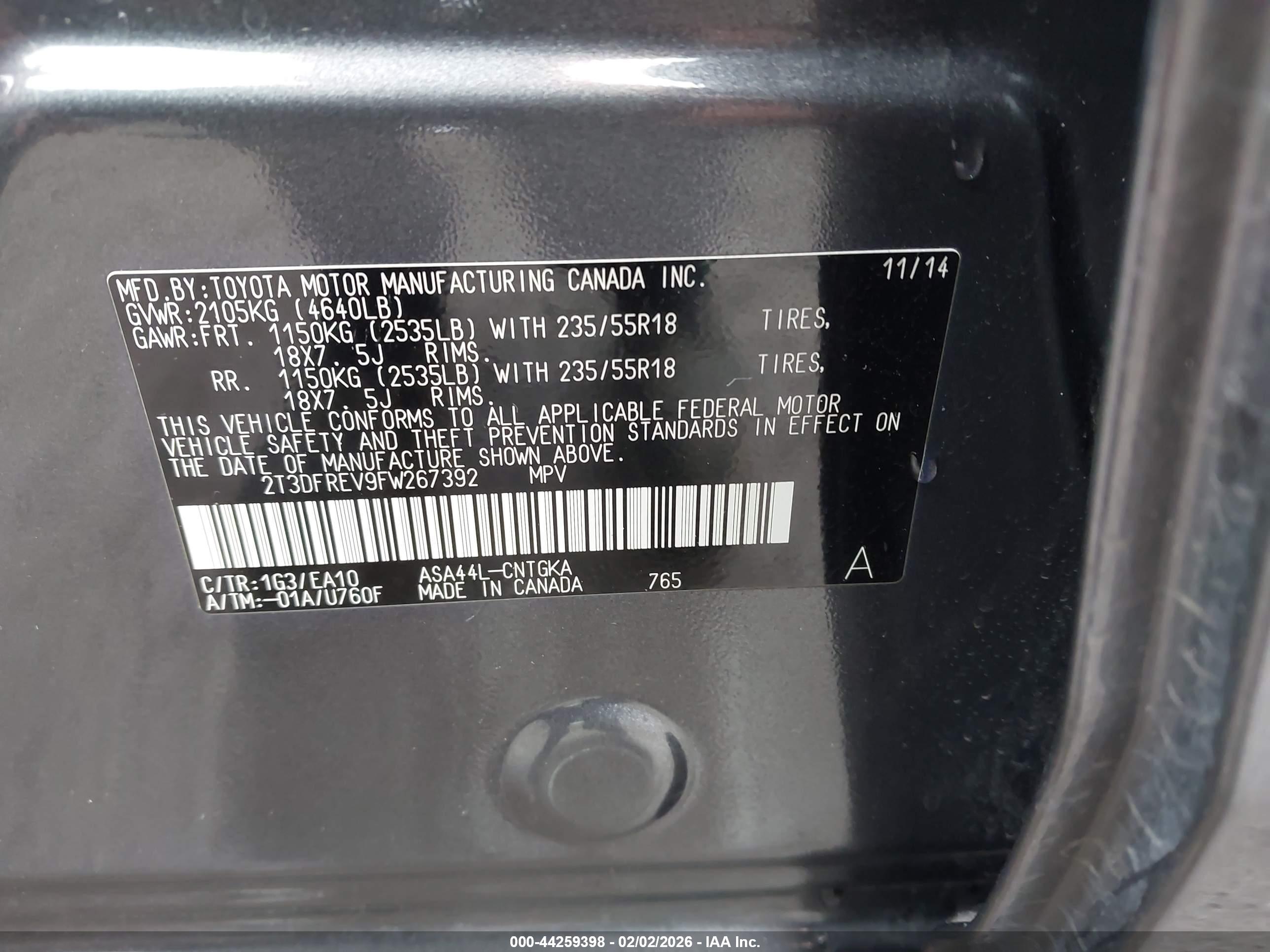 TOYOTA RAV4 image 9
