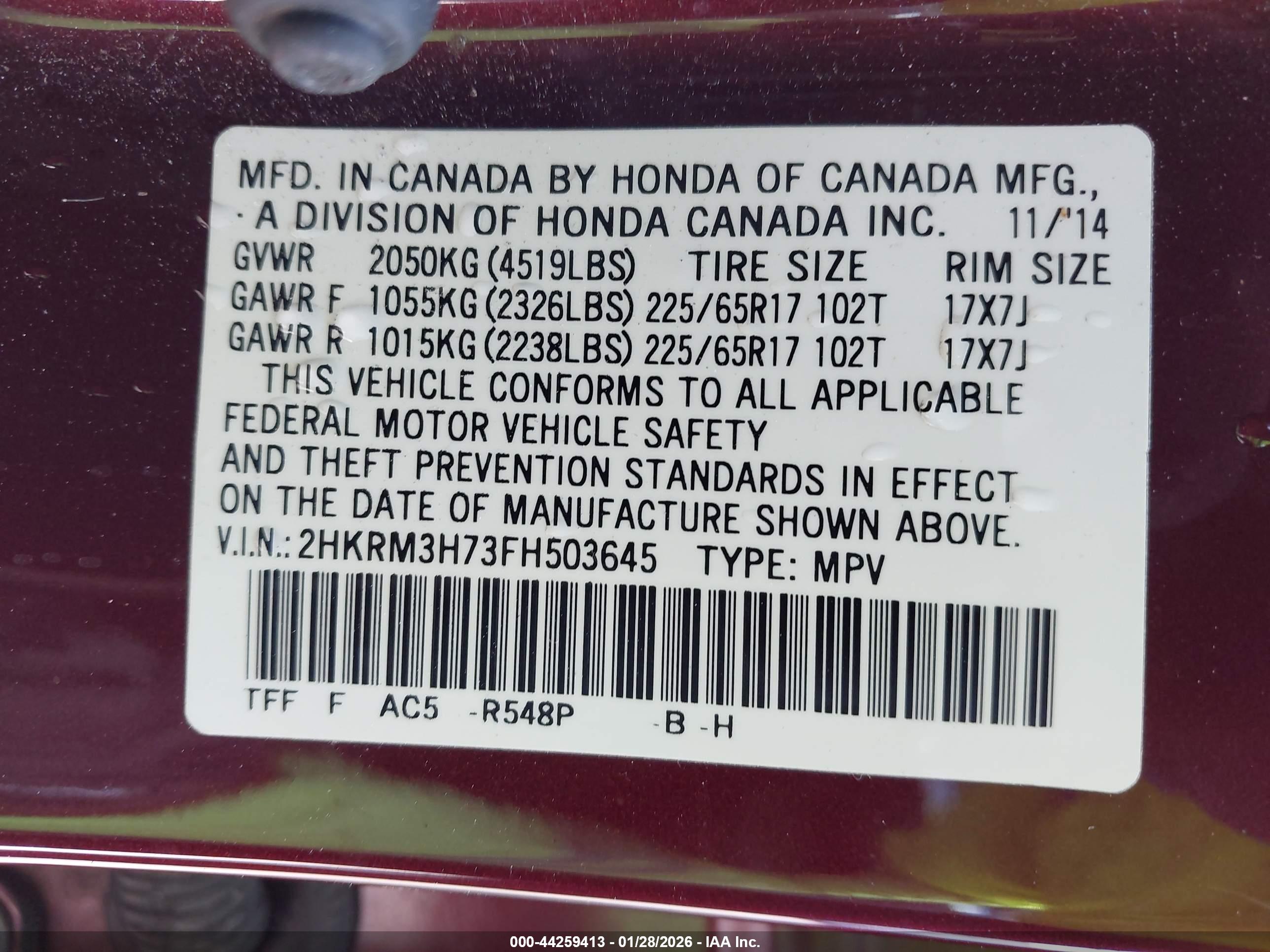 HONDA CR-V image 9