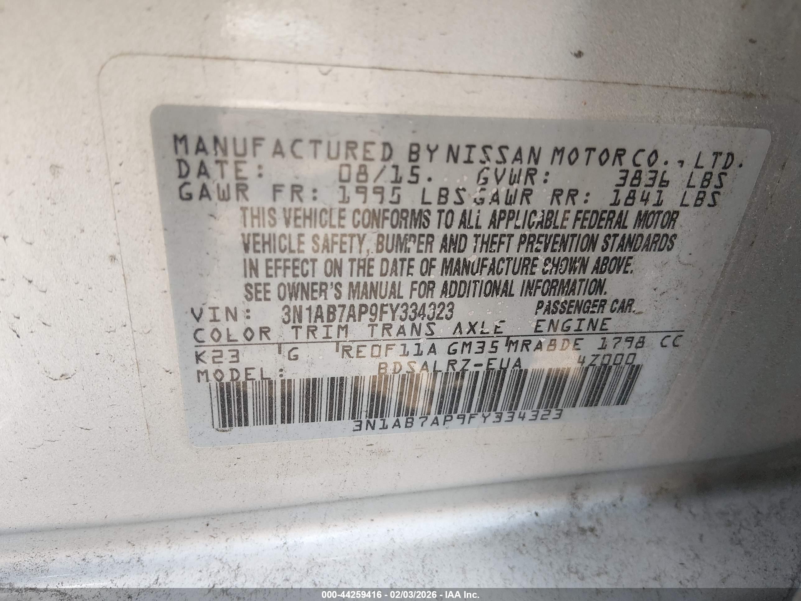 NISSAN SENTRA image 9