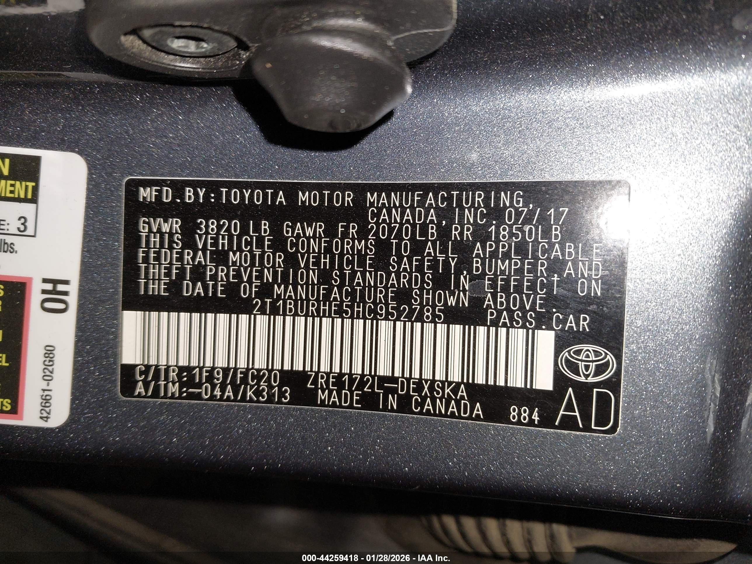 TOYOTA COROLLA image 9