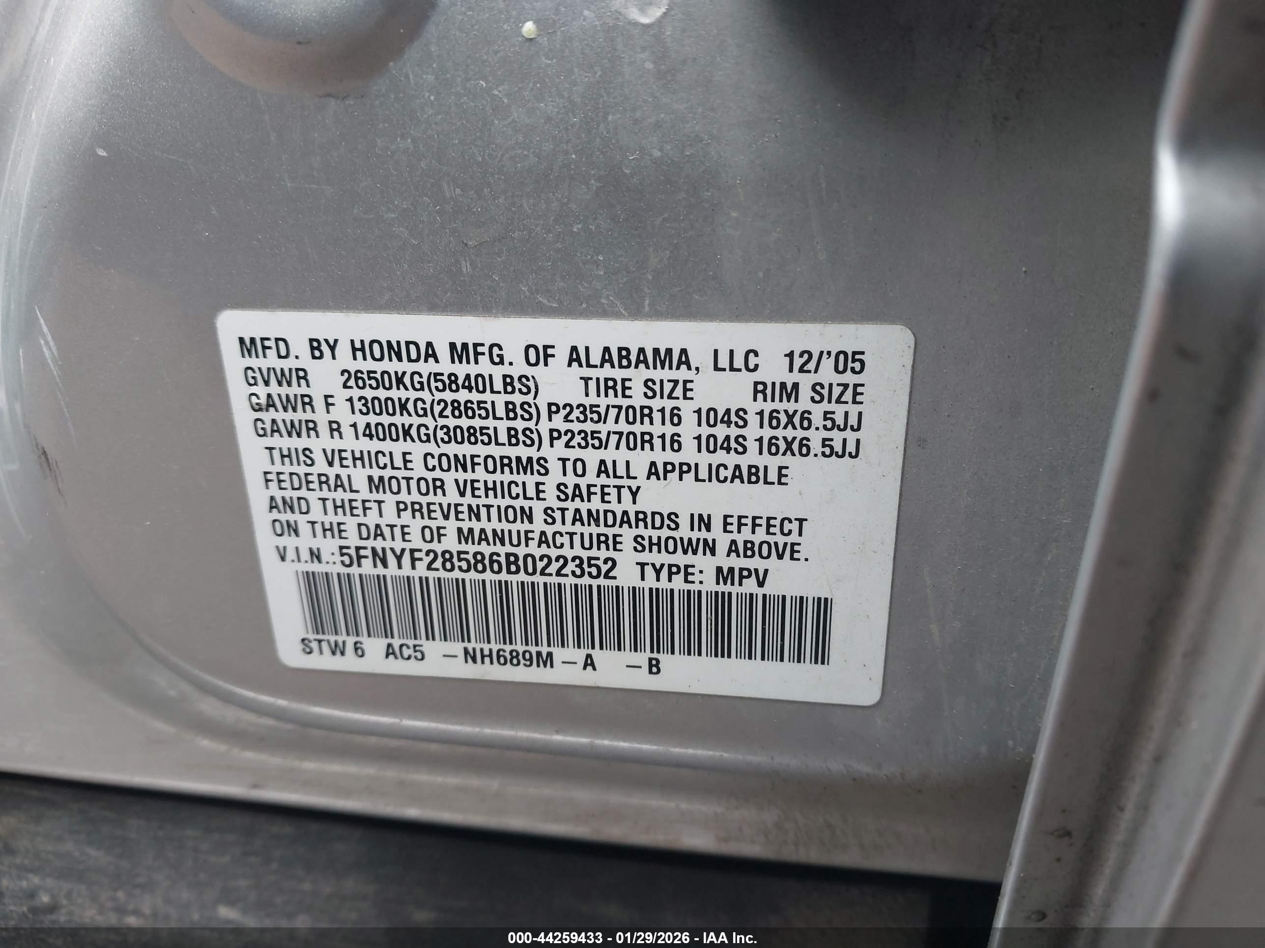 HONDA PILOT image 9