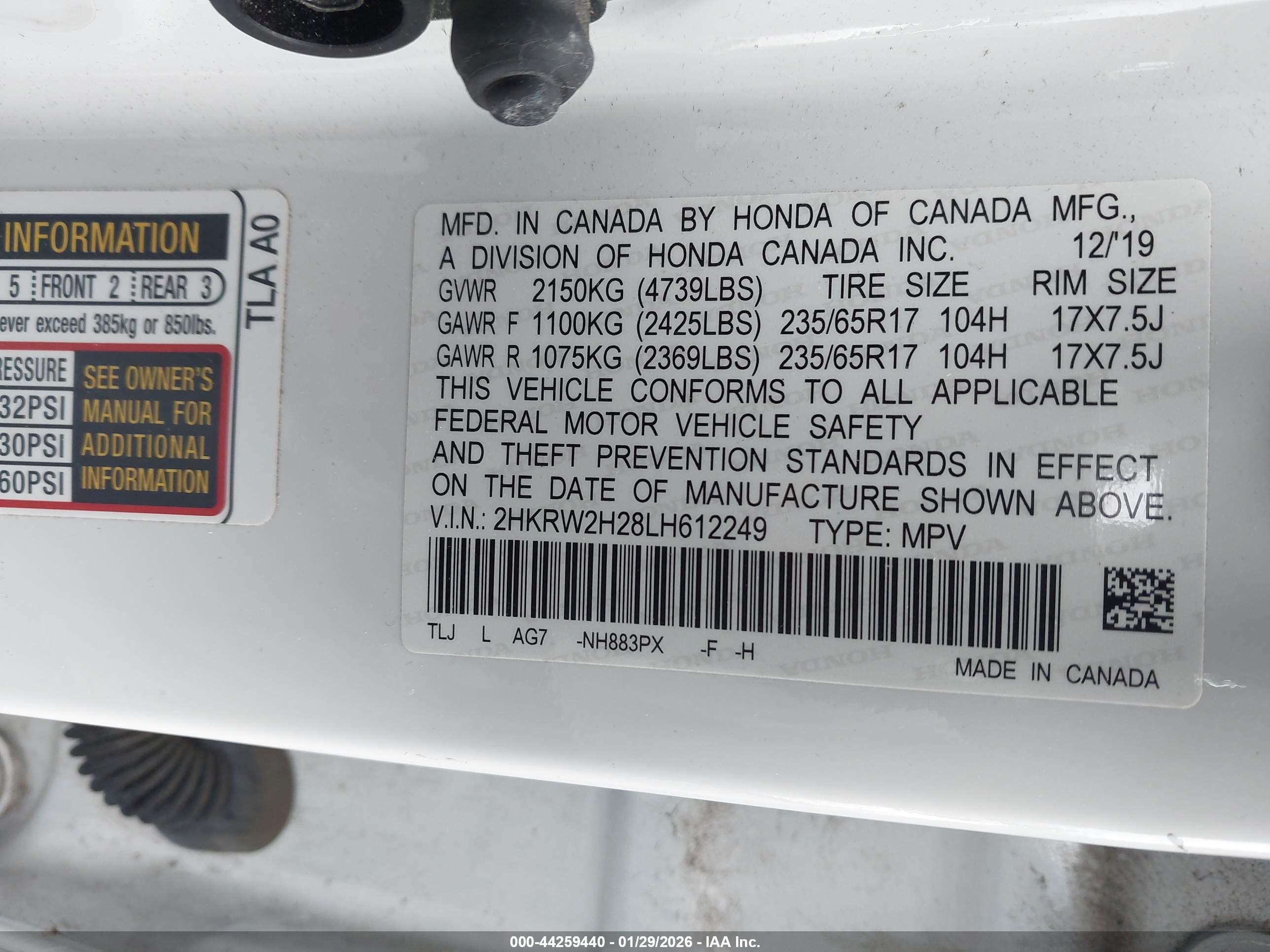 HONDA CR-V image 9