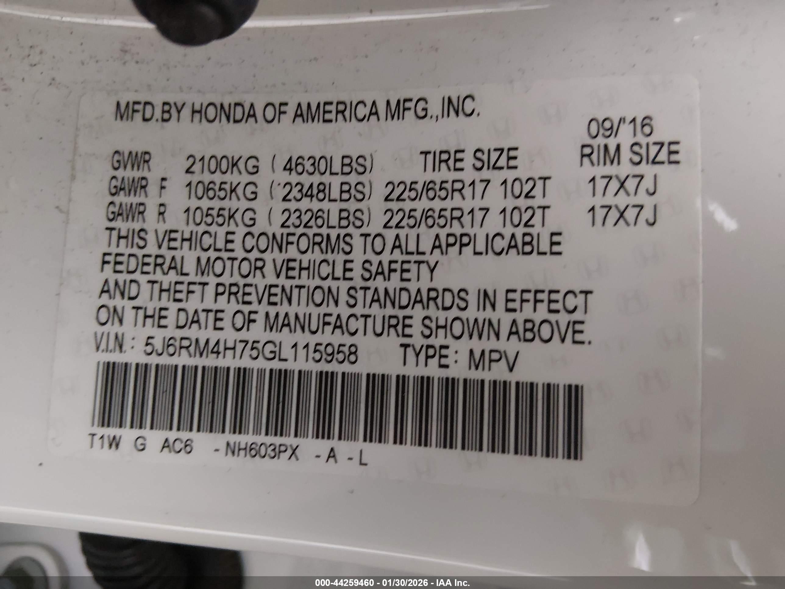 HONDA CR-V image 9