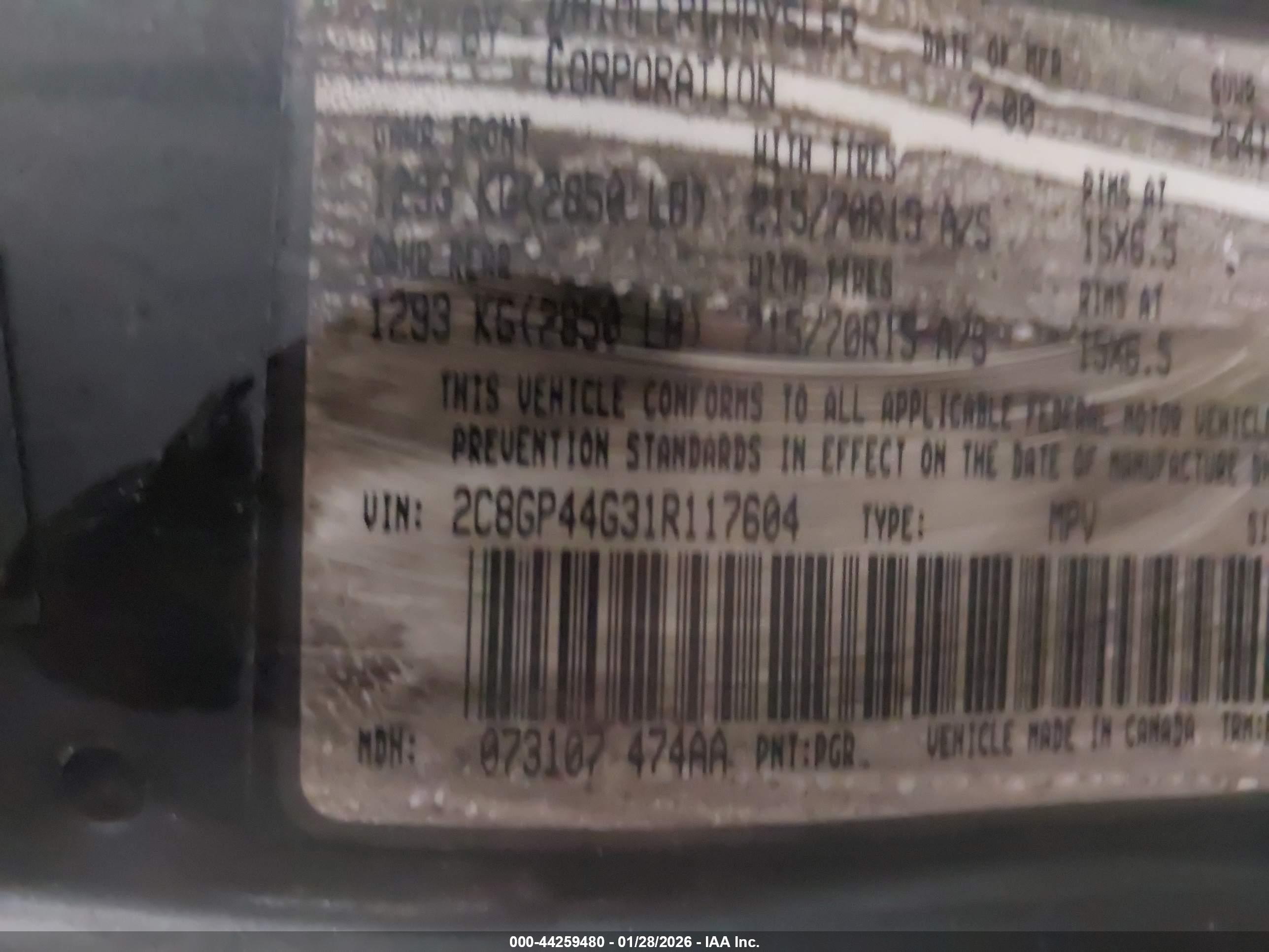 CHRYSLER TOWN image 9