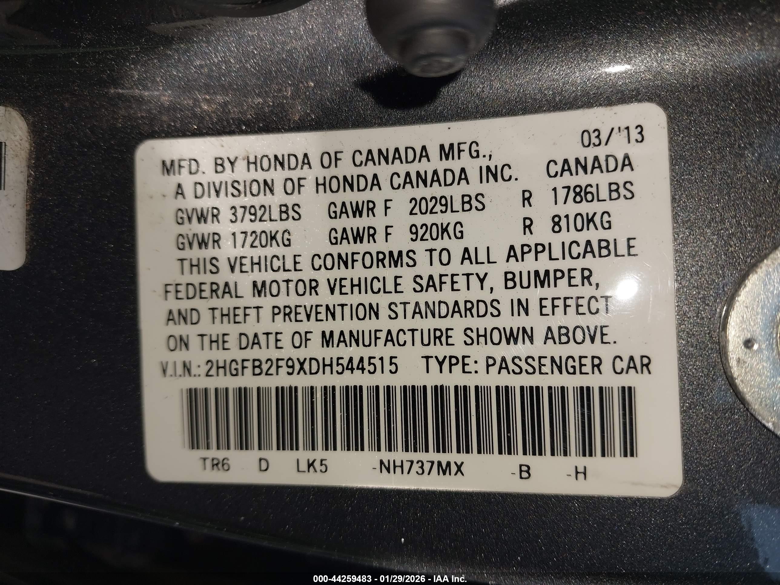 HONDA CIVIC image 9