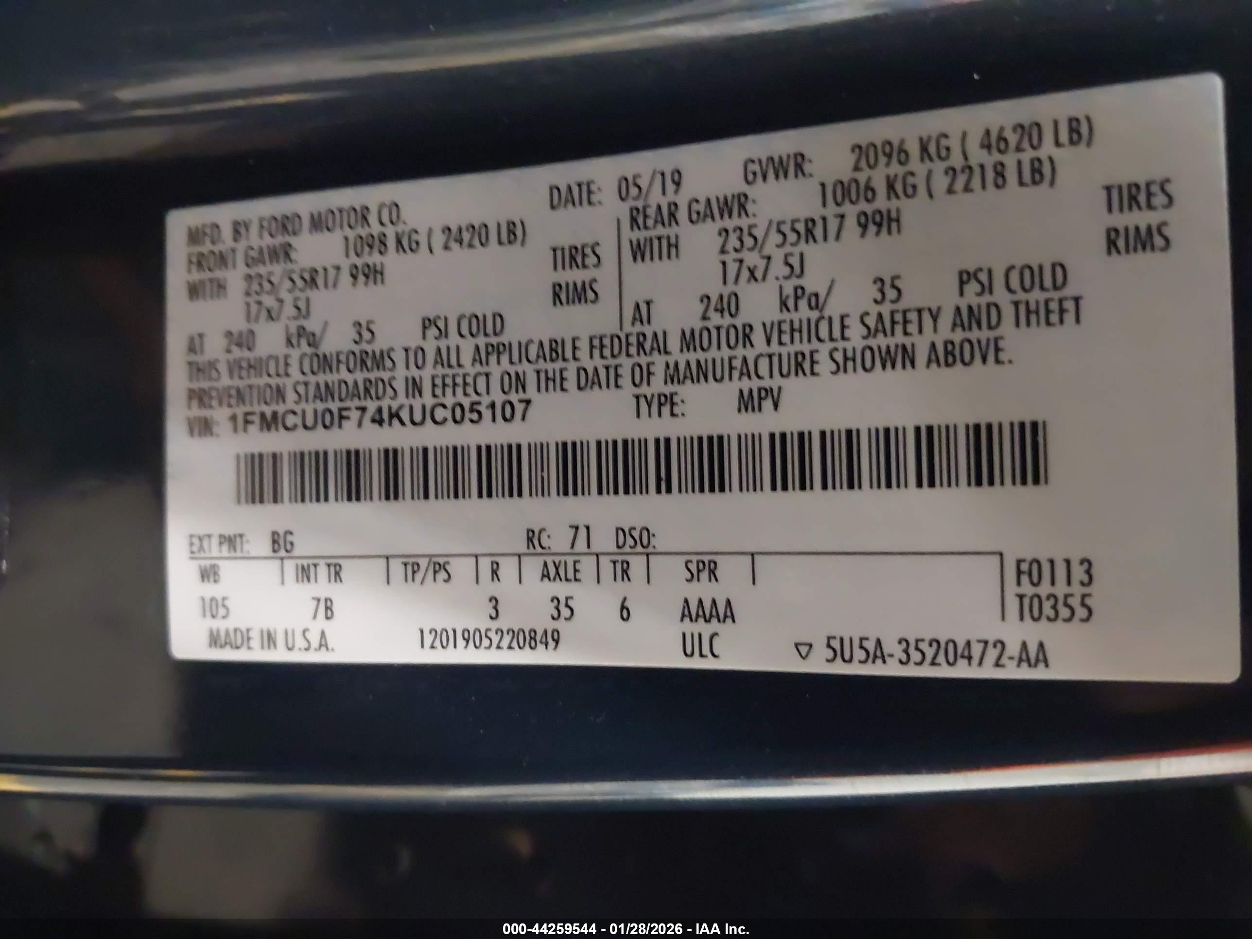 FORD ESCAPE image 9