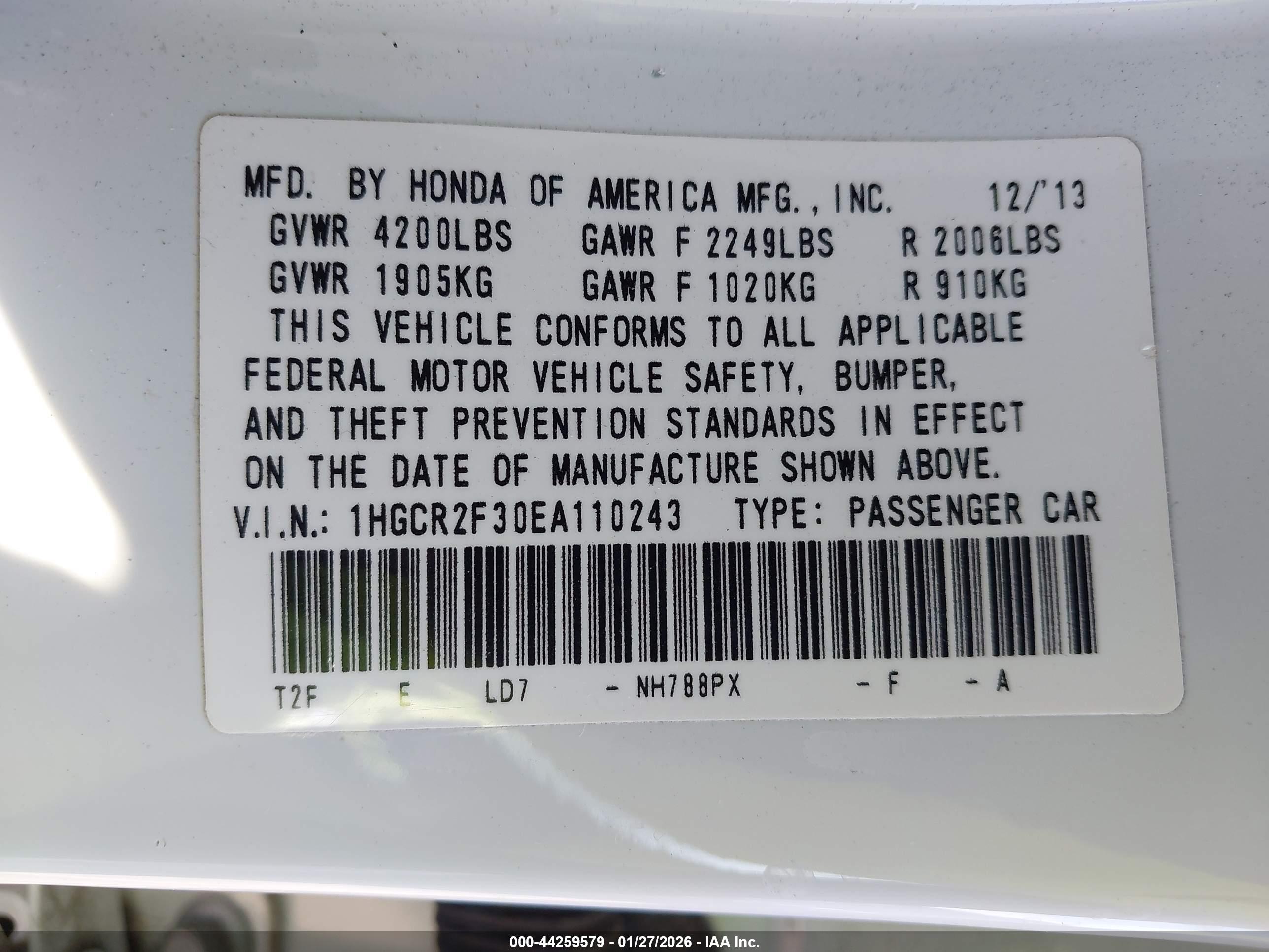 HONDA ACCORD image 9