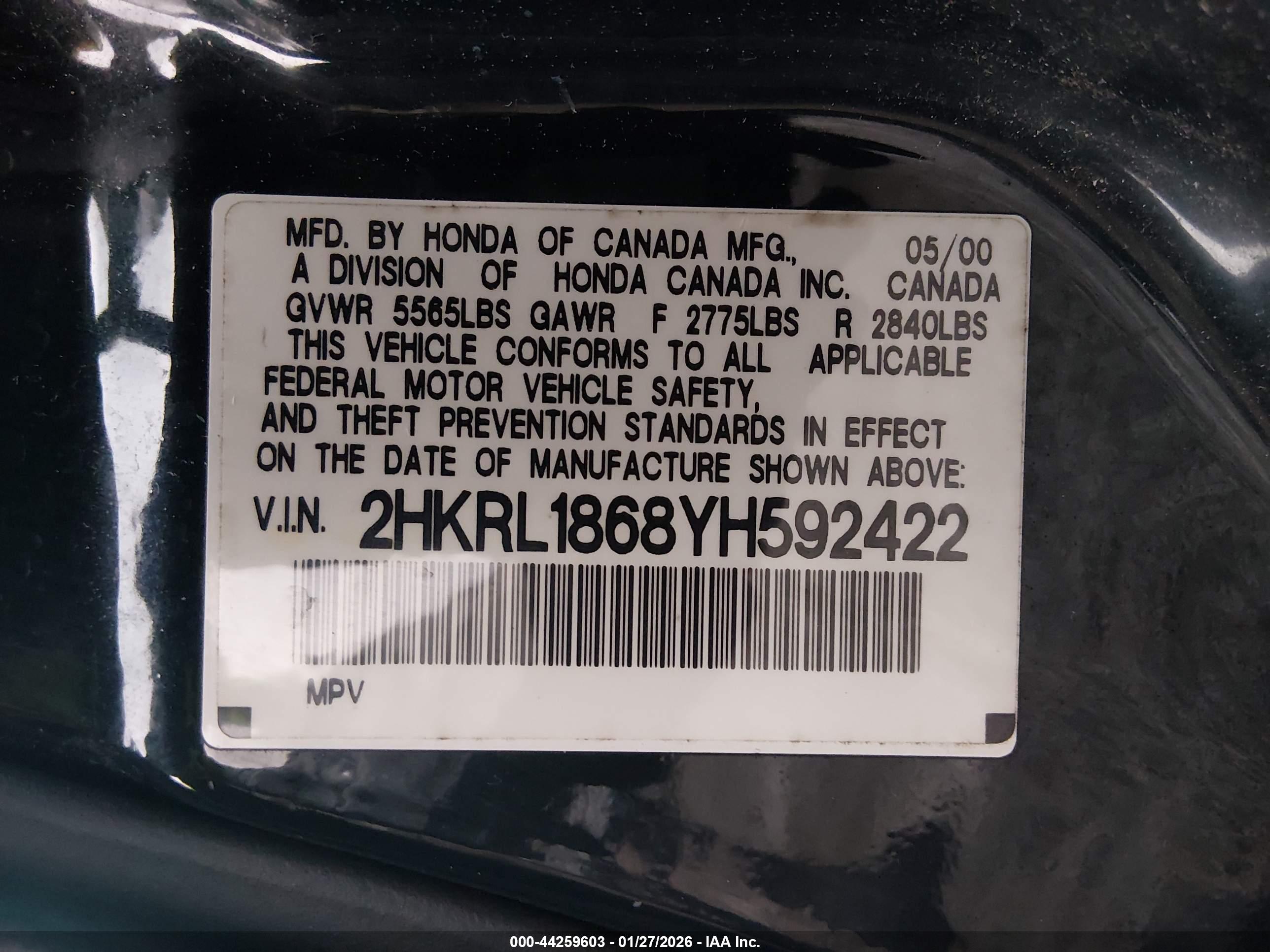 HONDA ODYSSEY image 9