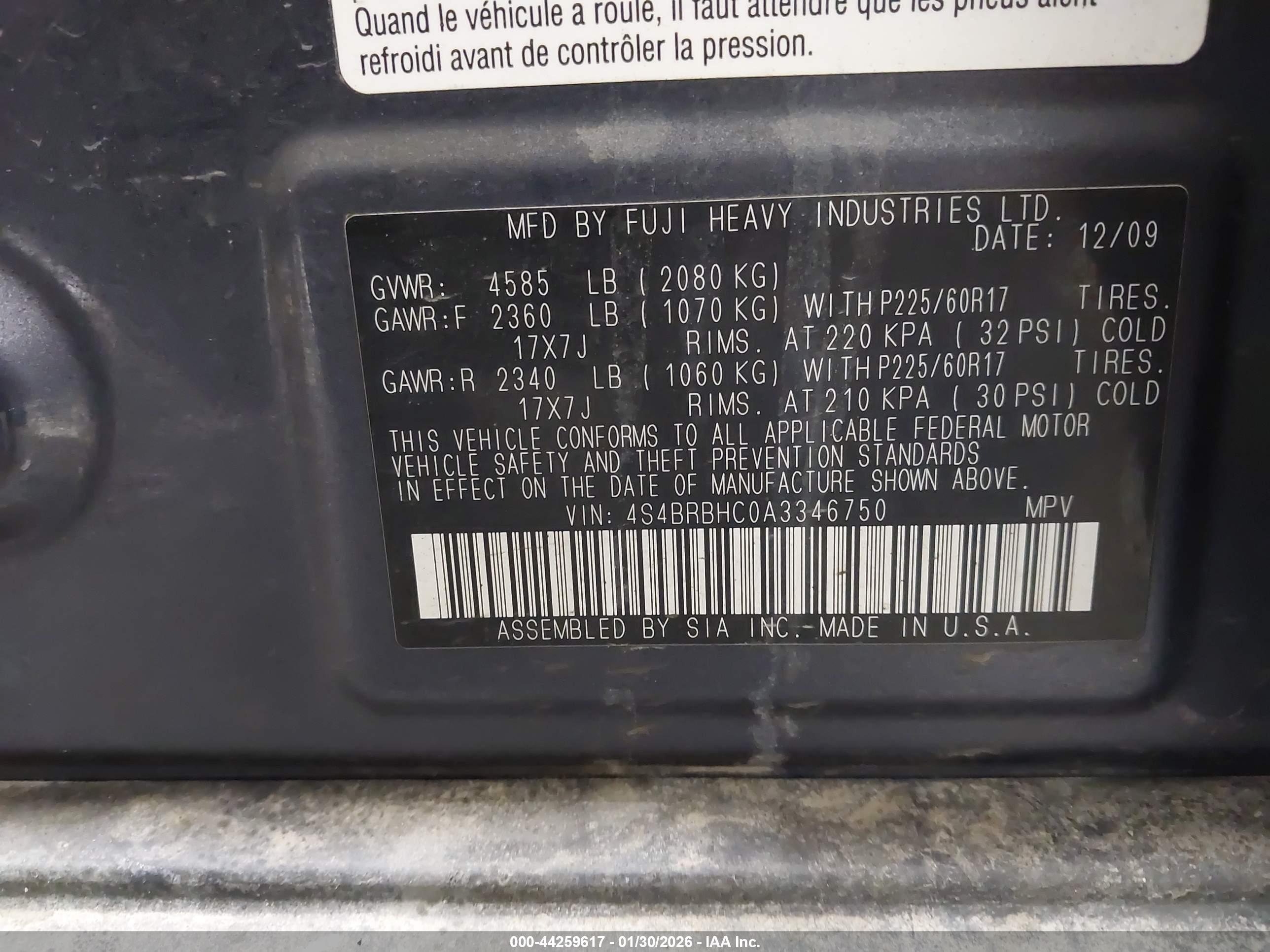 SUBARU OUTBACK image 9