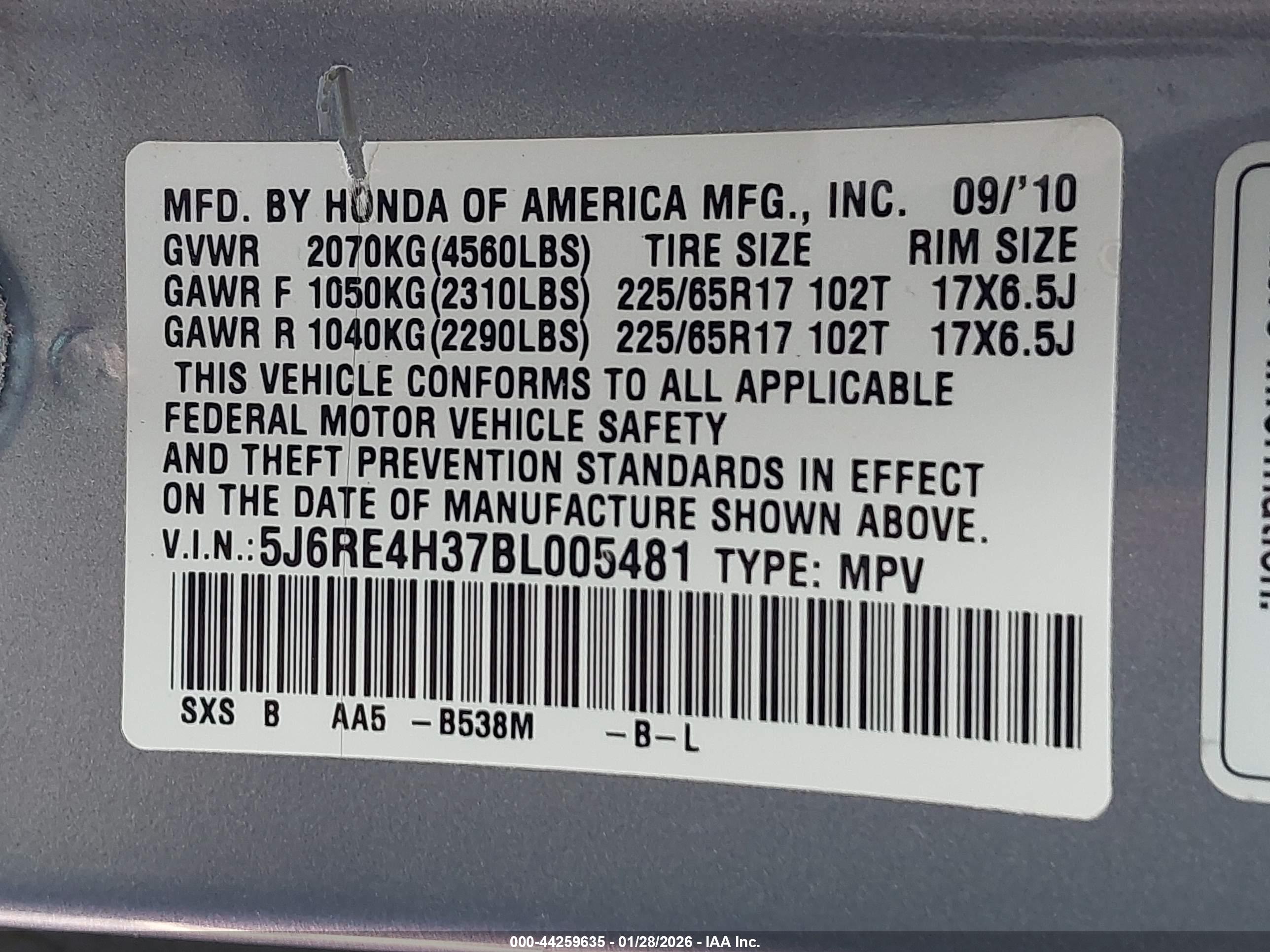 HONDA CR-V image 9