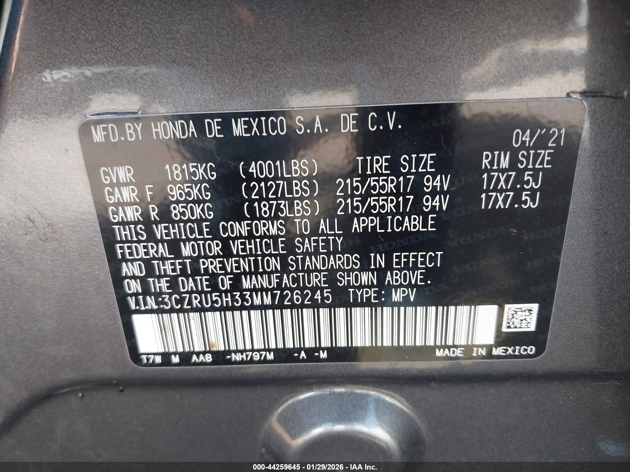 HONDA HR-V image 9