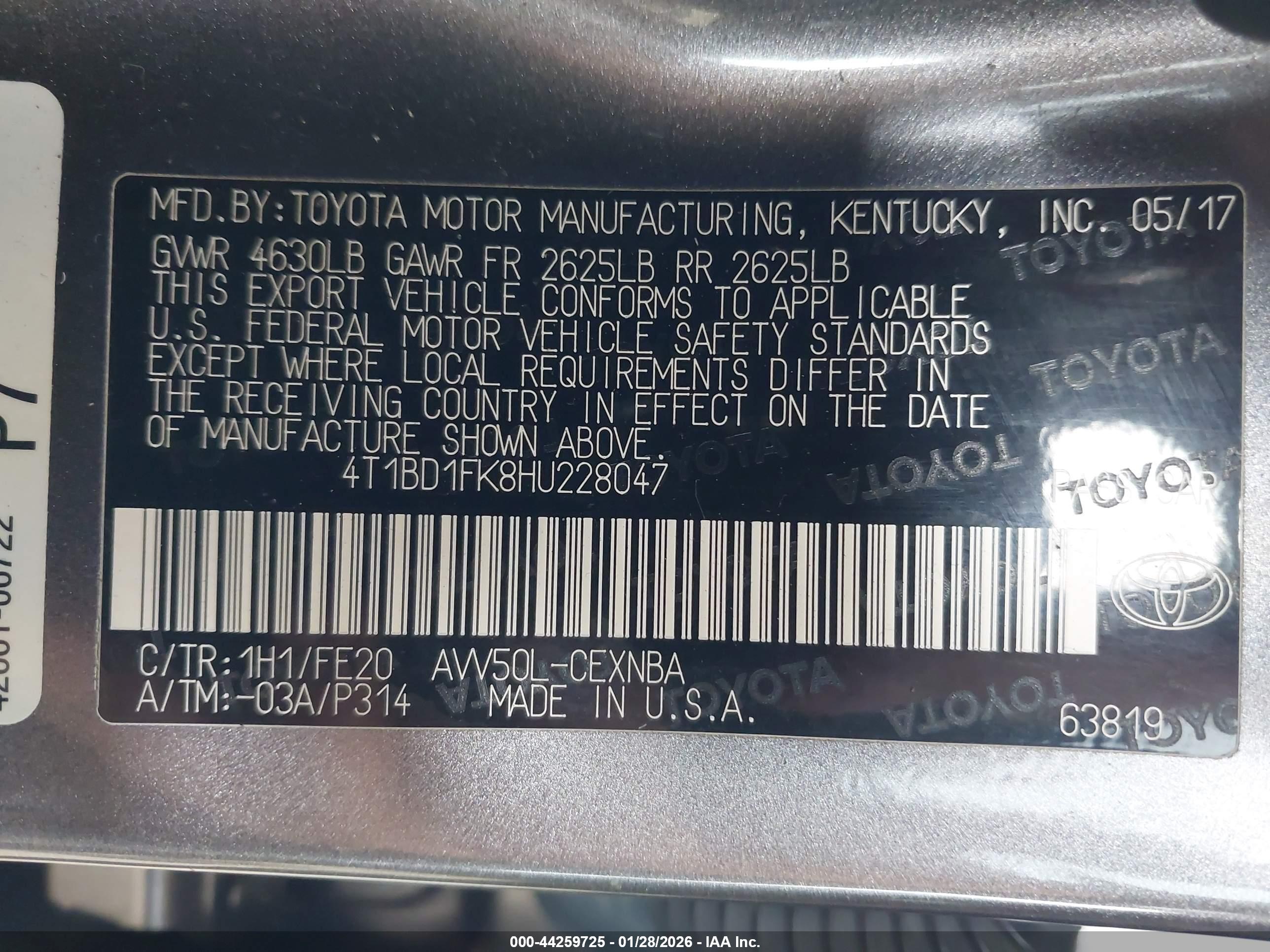TOYOTA CAMRY image 9