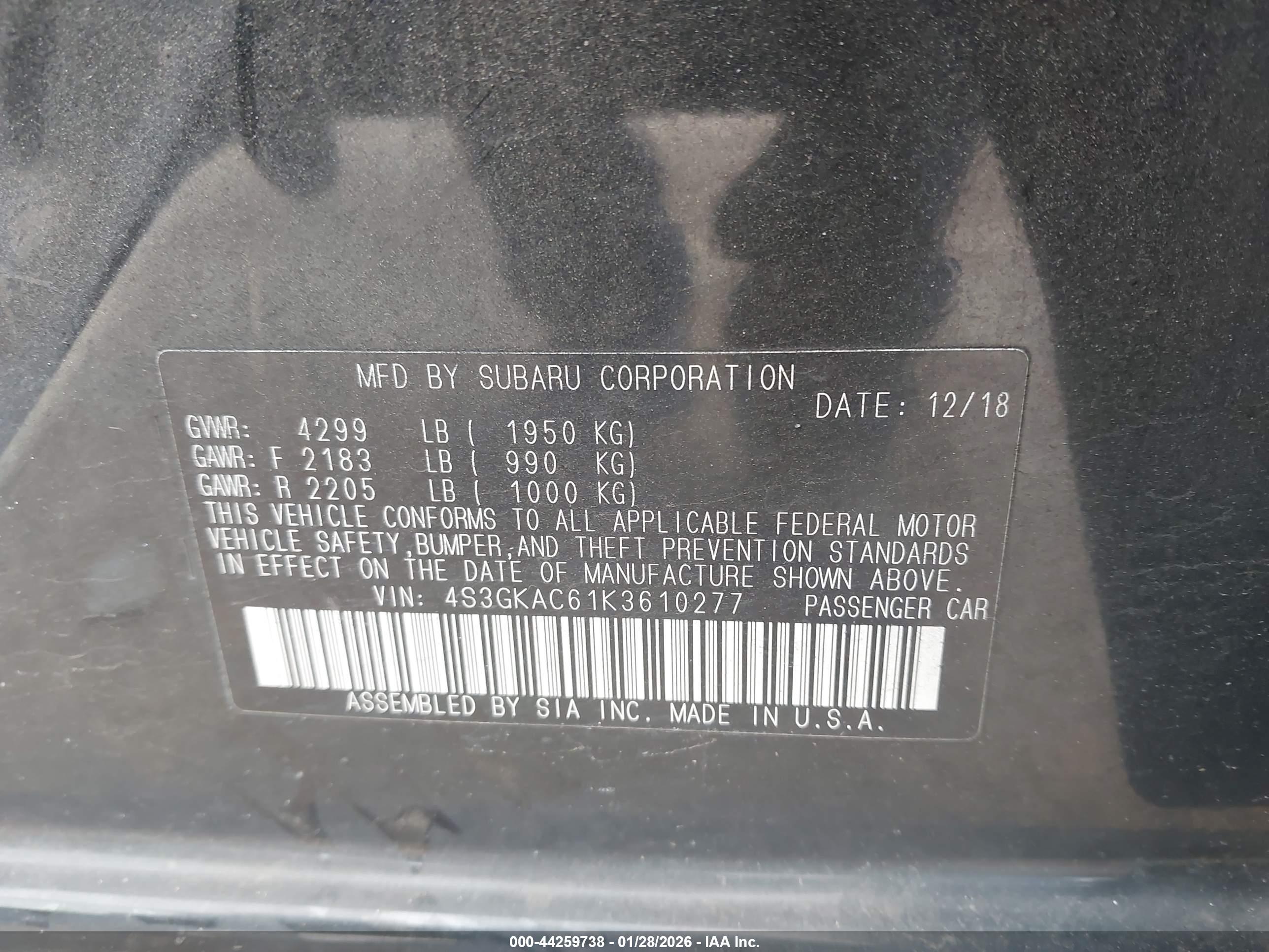 SUBARU IMPREZA image 9