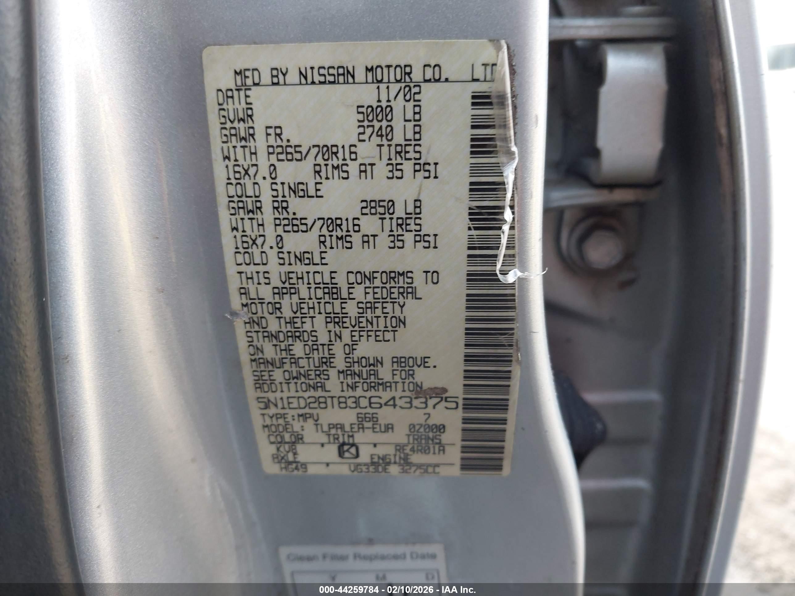 NISSAN XTERRA image 9