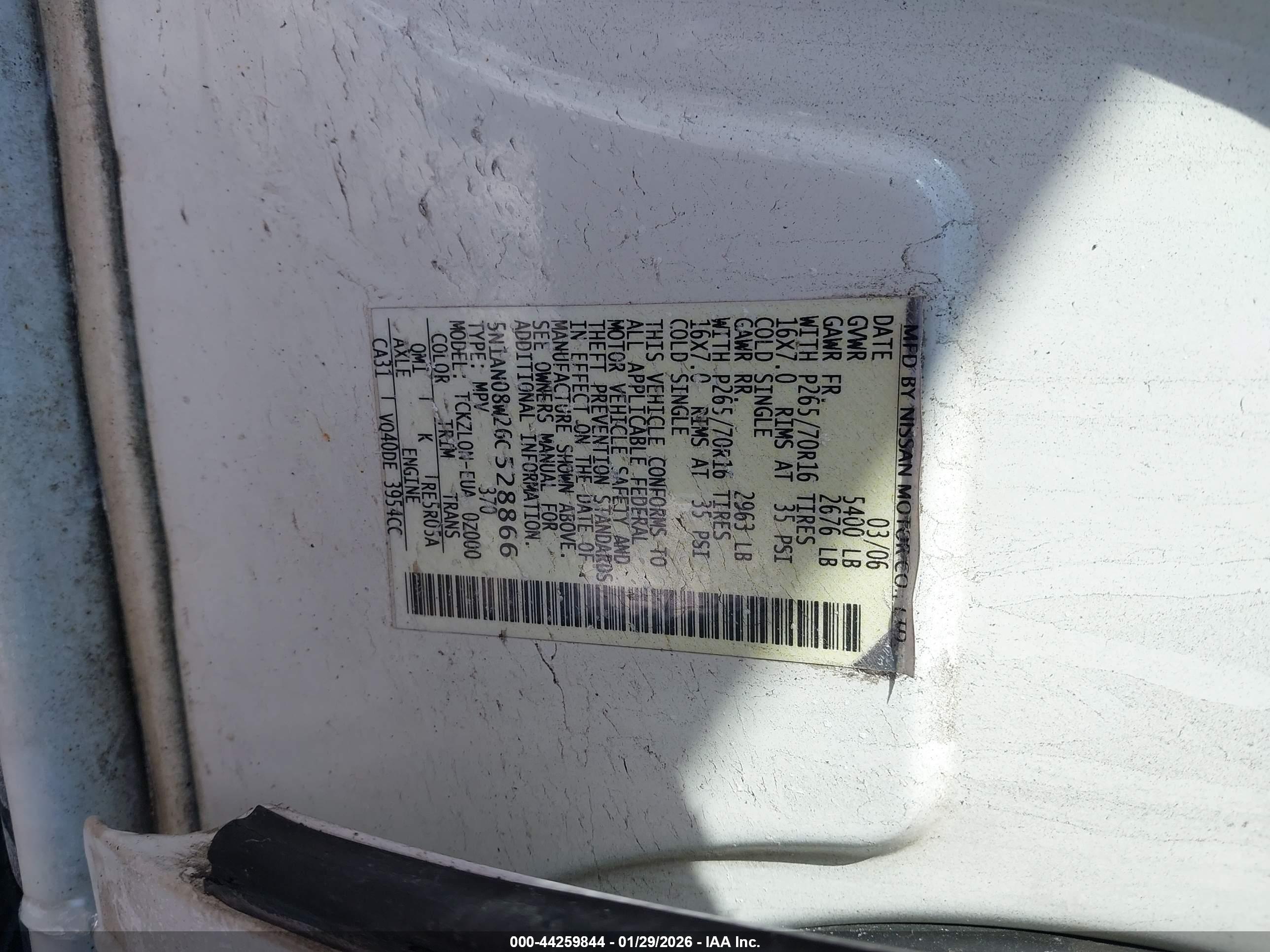 NISSAN XTERRA image 9