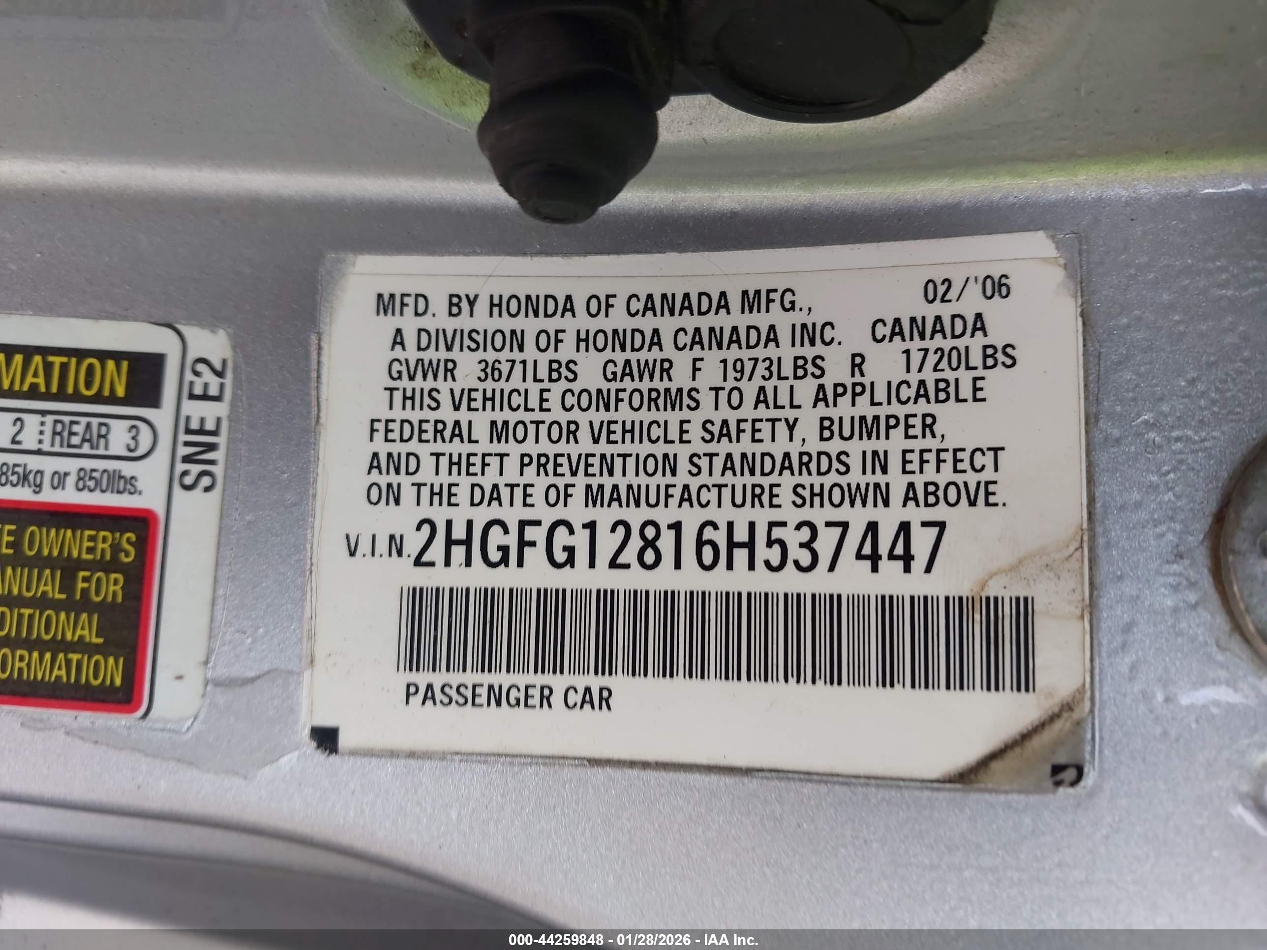 HONDA CIVIC image 9