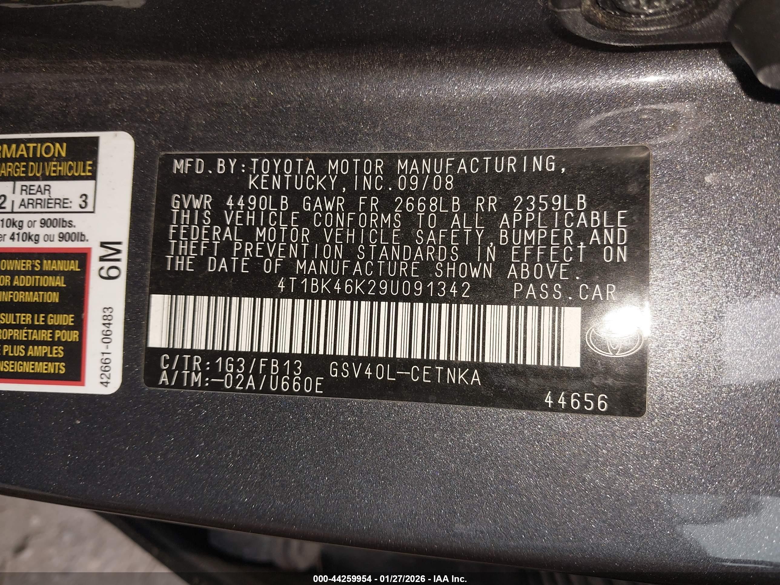TOYOTA CAMRY image 9